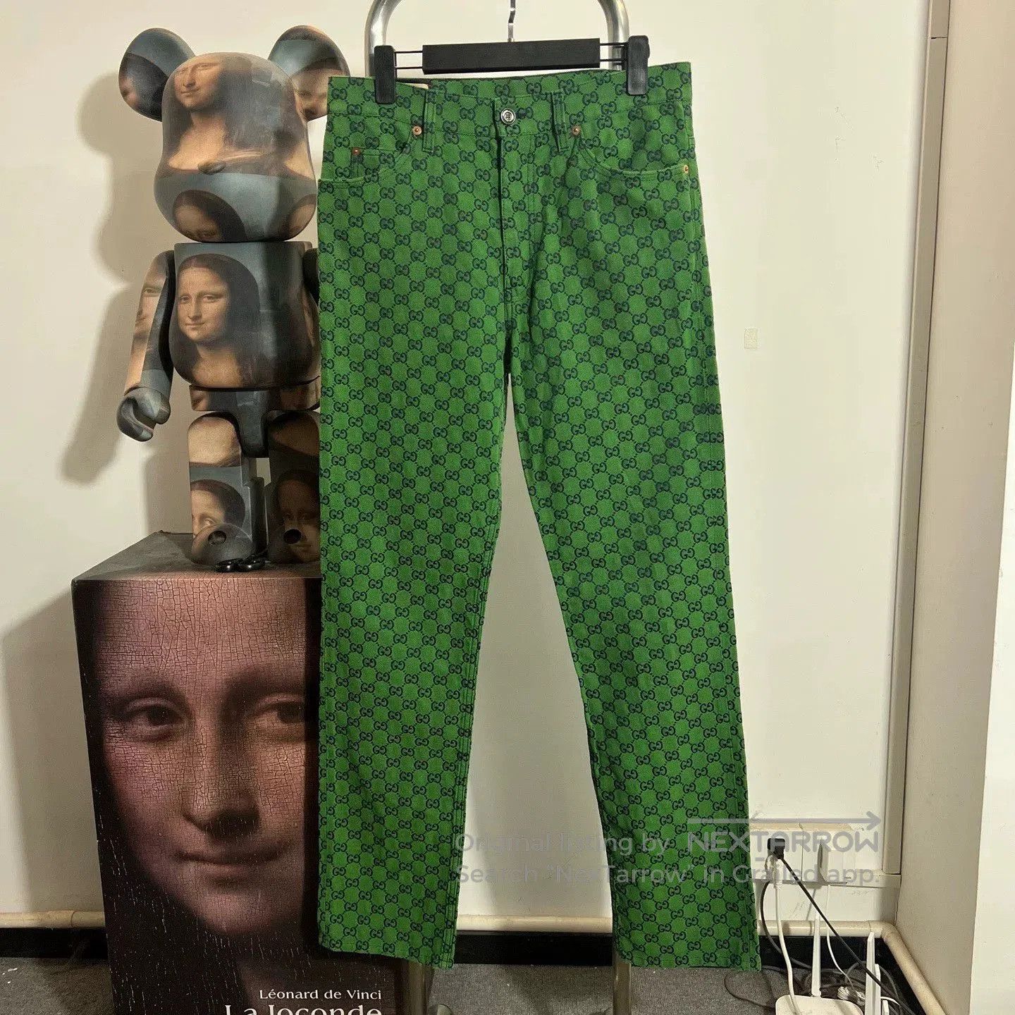 Gucci Gucci Green Checkered Straight. Size US 32 / EU 48 - 1 Thumbnail