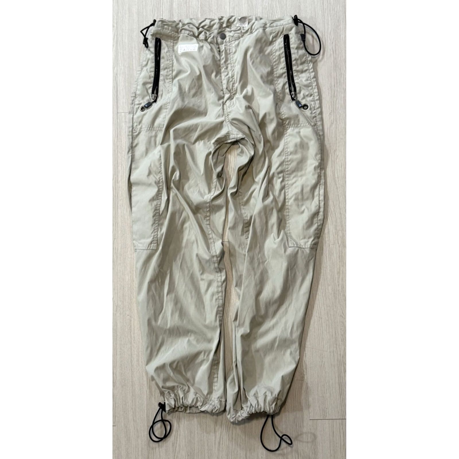 Levi's VINTAGE Levi’s Silvertab Parachute Pants Wide-Leg Jeans 32x31 Beige Men Medium Baggy Grunge 90s Hip Hop USA Size US 31 - 2 Thumbnail