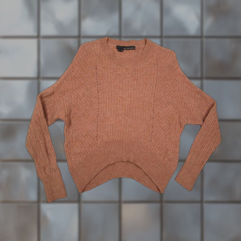Vintage VINTAGE None 360 Cashmere Sweater Women Small Crew Neck Knit Pullover All Seasons Solid Brown Size S / US 4 / IT 40 - 1 Thumbnail