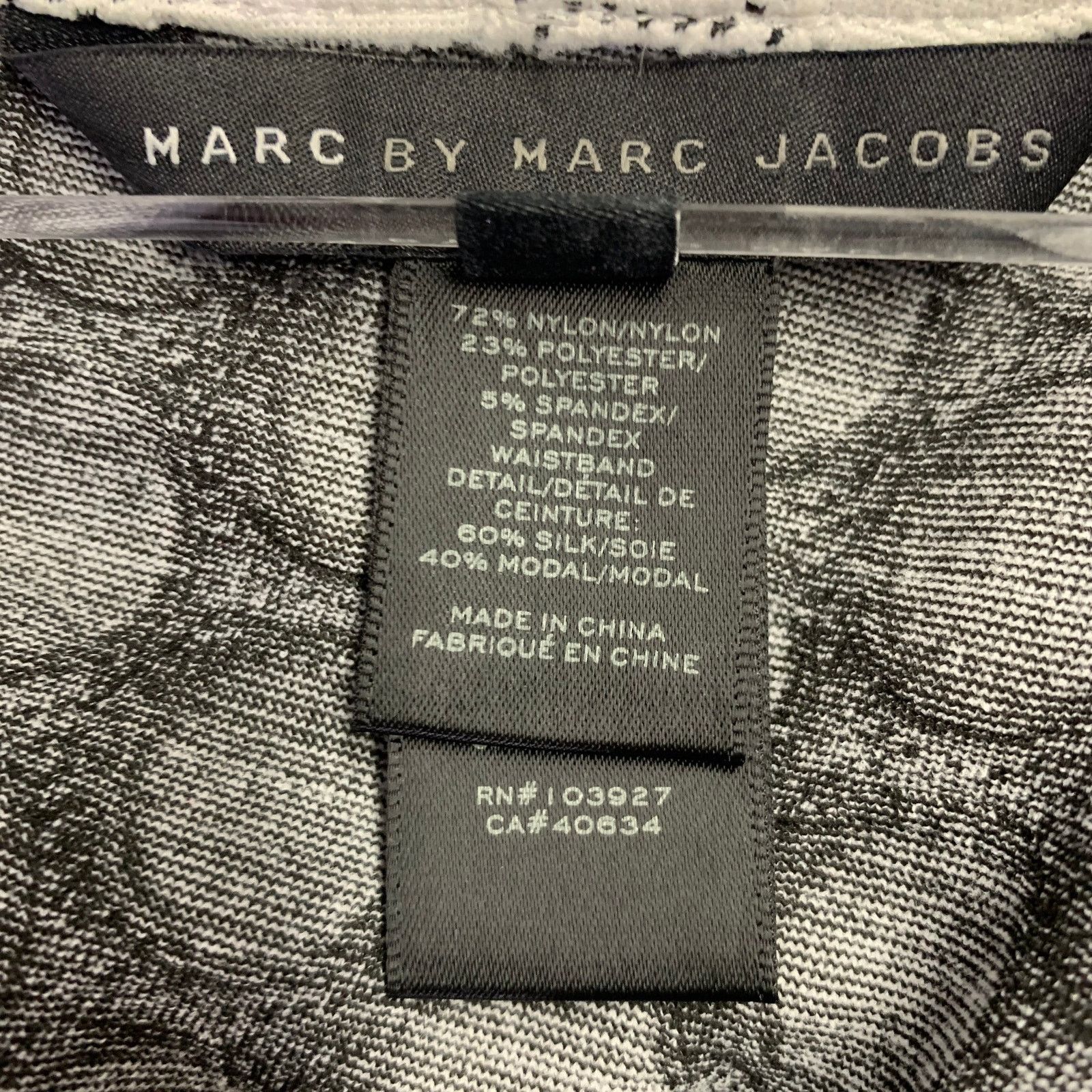Marc by Marc Jacobs Size XS White Black Nylon Blend Dots Sleeveless Dress Size XS / US 0-2 / IT 36-38 - 6 Thumbnail