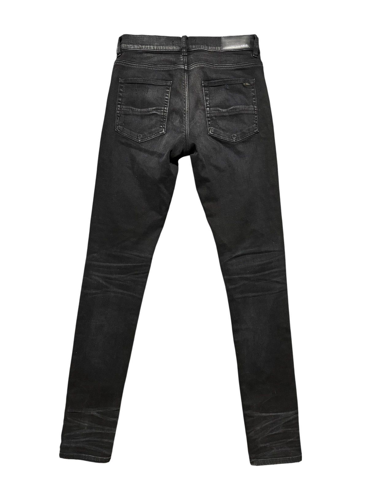 Amiri Amiri MX1 Black White Patch Jeans - Size 31 Size US 31 - 3 Thumbnail