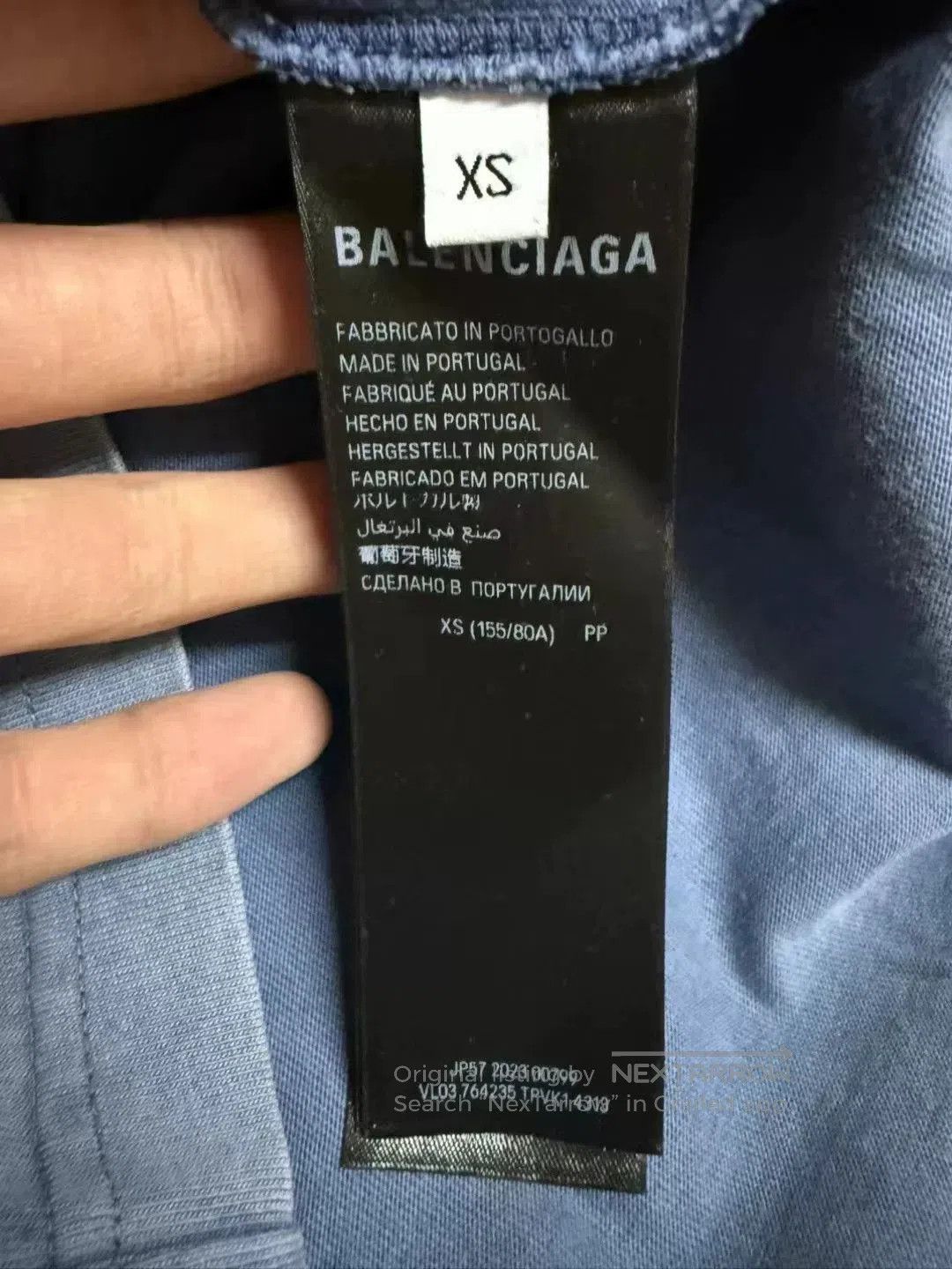 Balenciaga Balenciaga Distressed Embroidered Logo Tee. Size US XS / EU 42 / 0 - 4 Thumbnail