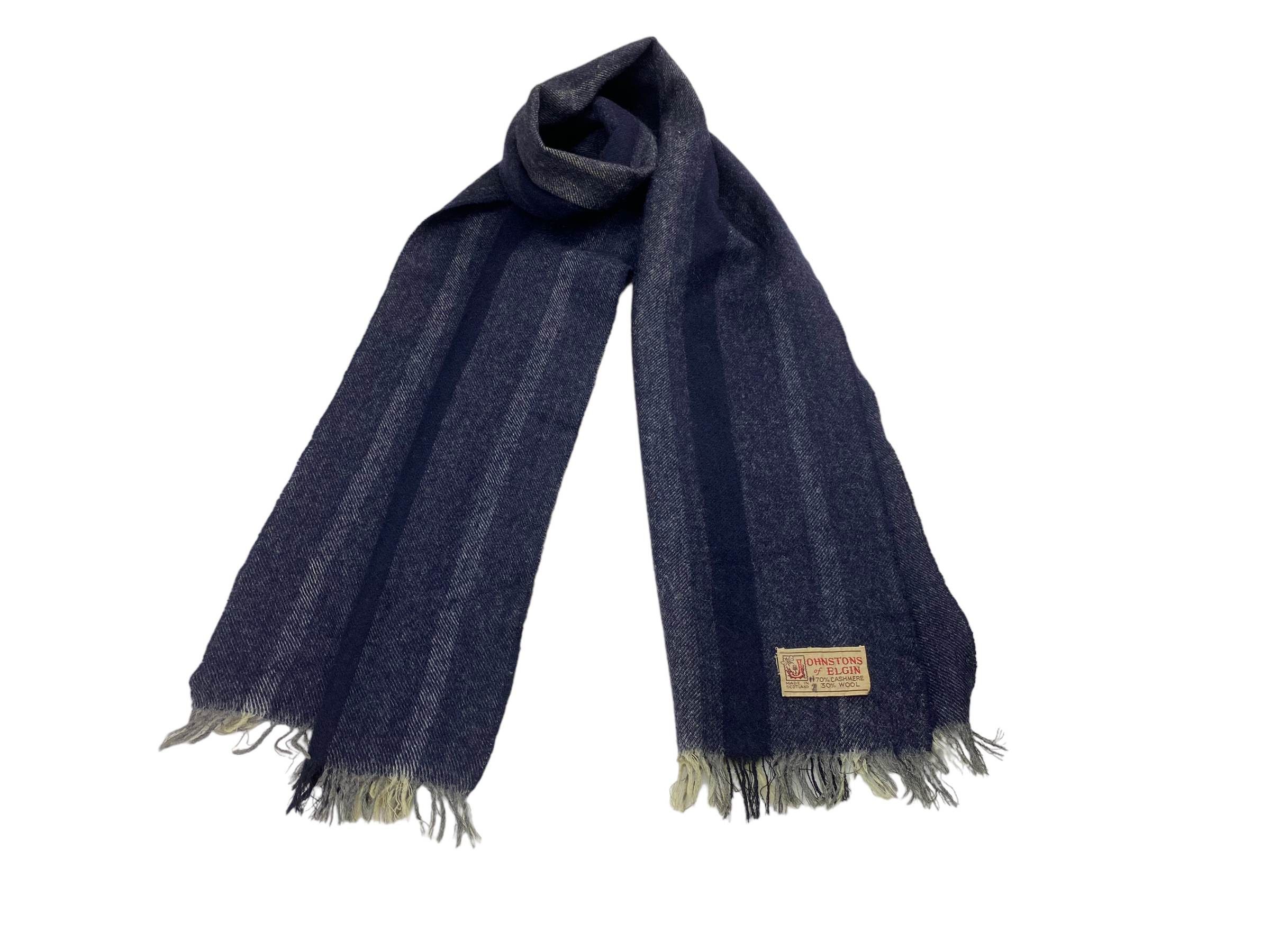 Johnstons Of Elgin JohnstonVintage Daks London Wool Scarf -Striped England Made Size ONE SIZE - 1 Thumbnail