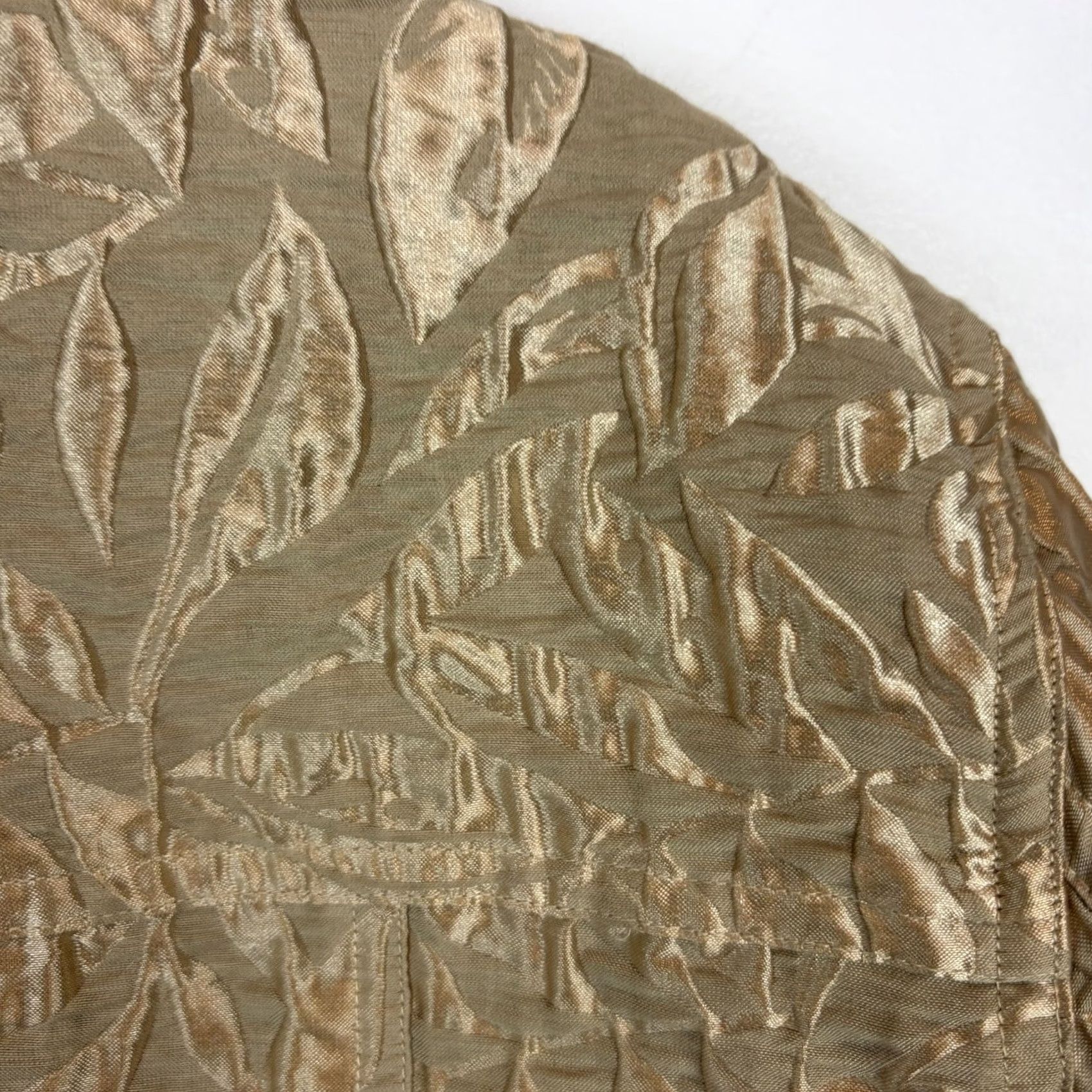 Coldwater Creek Coldwater Creek Blazer Womens 2X Gold Textured Button Jacket Vintage 80s Beach Bohemian Classic Size XXL / US 16-18 / IT 52-54 - 6 Thumbnail