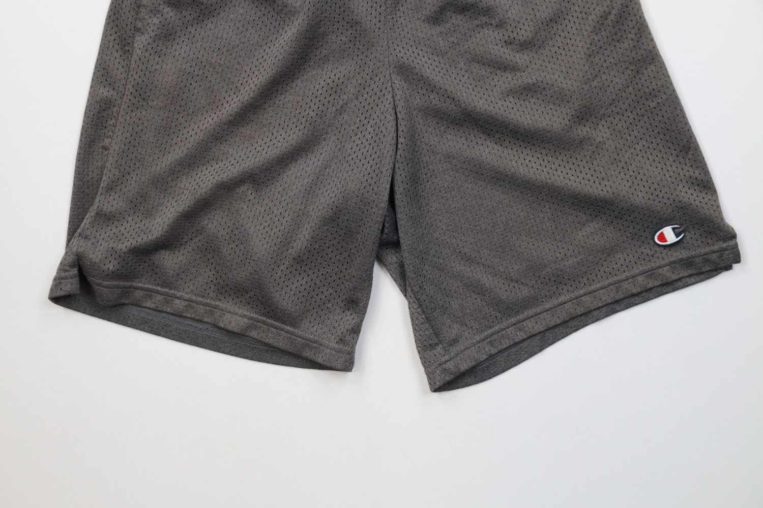 Champion Vintage Y2K Champion Logo Mesh Above Knee Shorts Gray Size US 32 / EU 48 - 2 Thumbnail