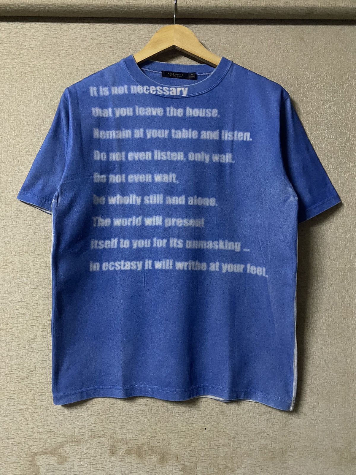 20471120 Japan Men’s Bigi Blur Ecstasy Poetry Wool Tshirt Size US M / EU 48-50 / 2 - 1 Thumbnail