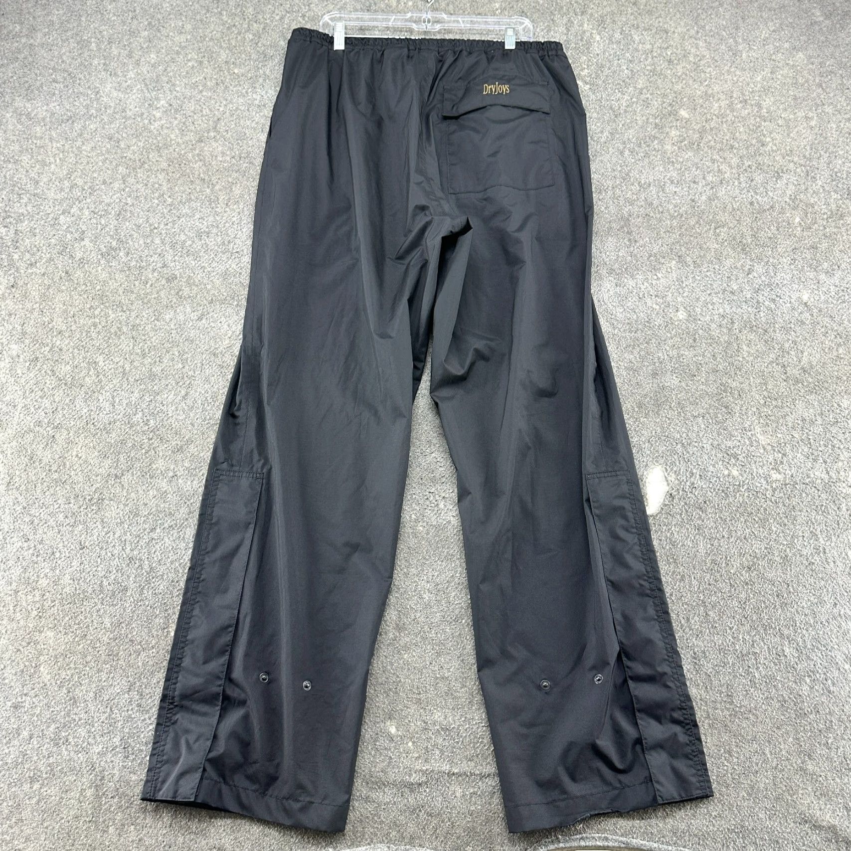 Footjoy VINTAGE Footjoy Dryjoys Pants Mens XL Black Windbreaker Rain Polyester Logo Y2K Size US 36 / EU 52 - 7 Thumbnail