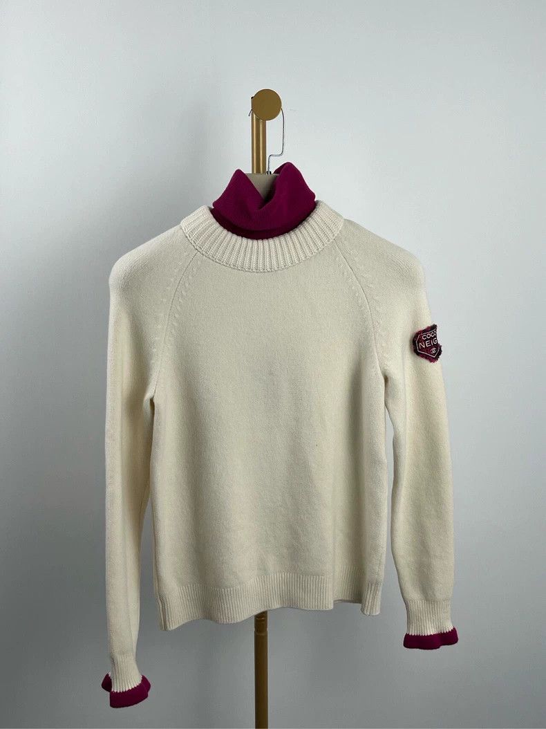 Chanel Chanel Logo Cashmere Turtleneck Sweater - dmc Size M / US 6-8 / IT 42-44 - 1 Thumbnail