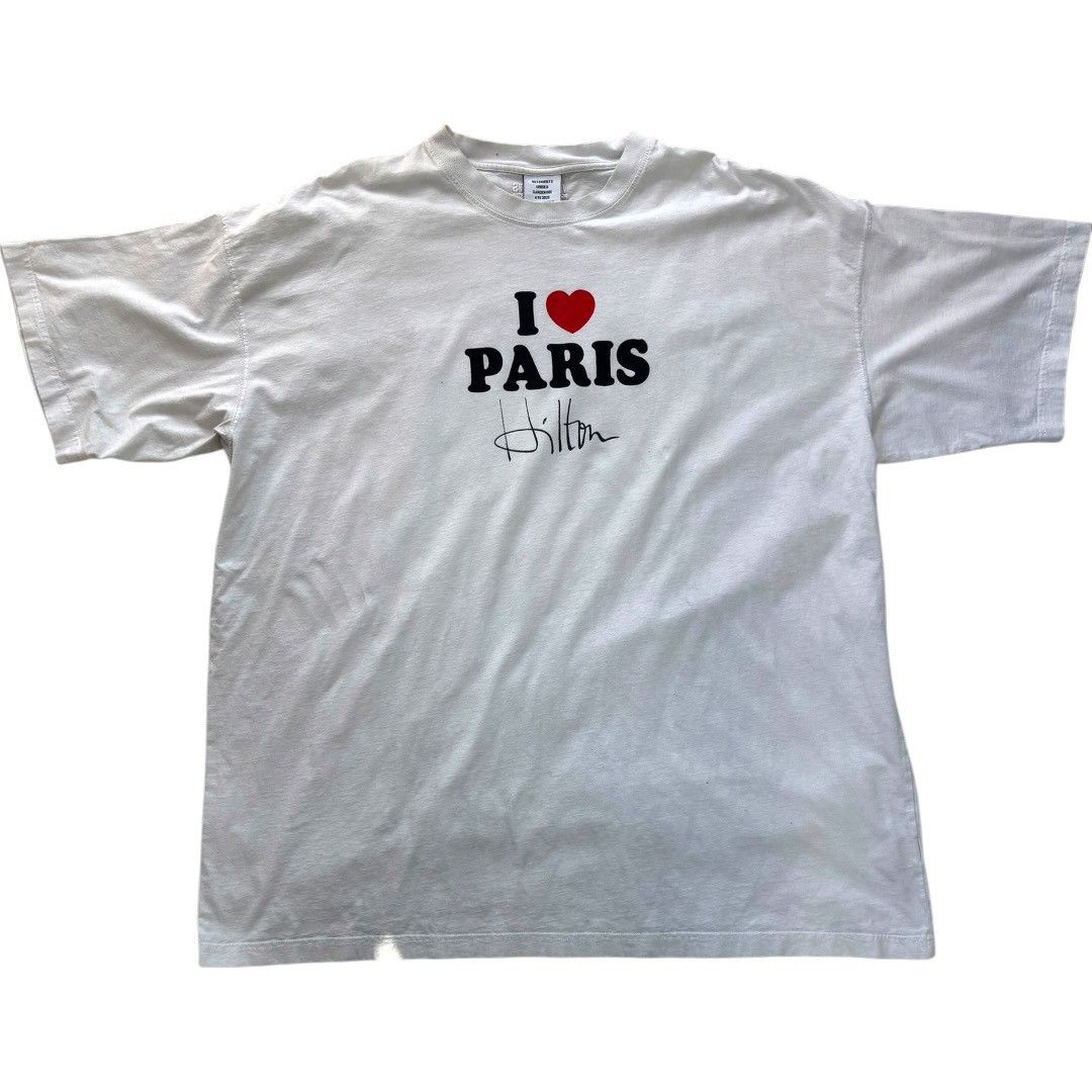 Vetements Vetements Spring 2020 ‘I Heart Paris Hilton’ T-Shirt Size US XL / EU 56 / 4 - 1 Thumbnail