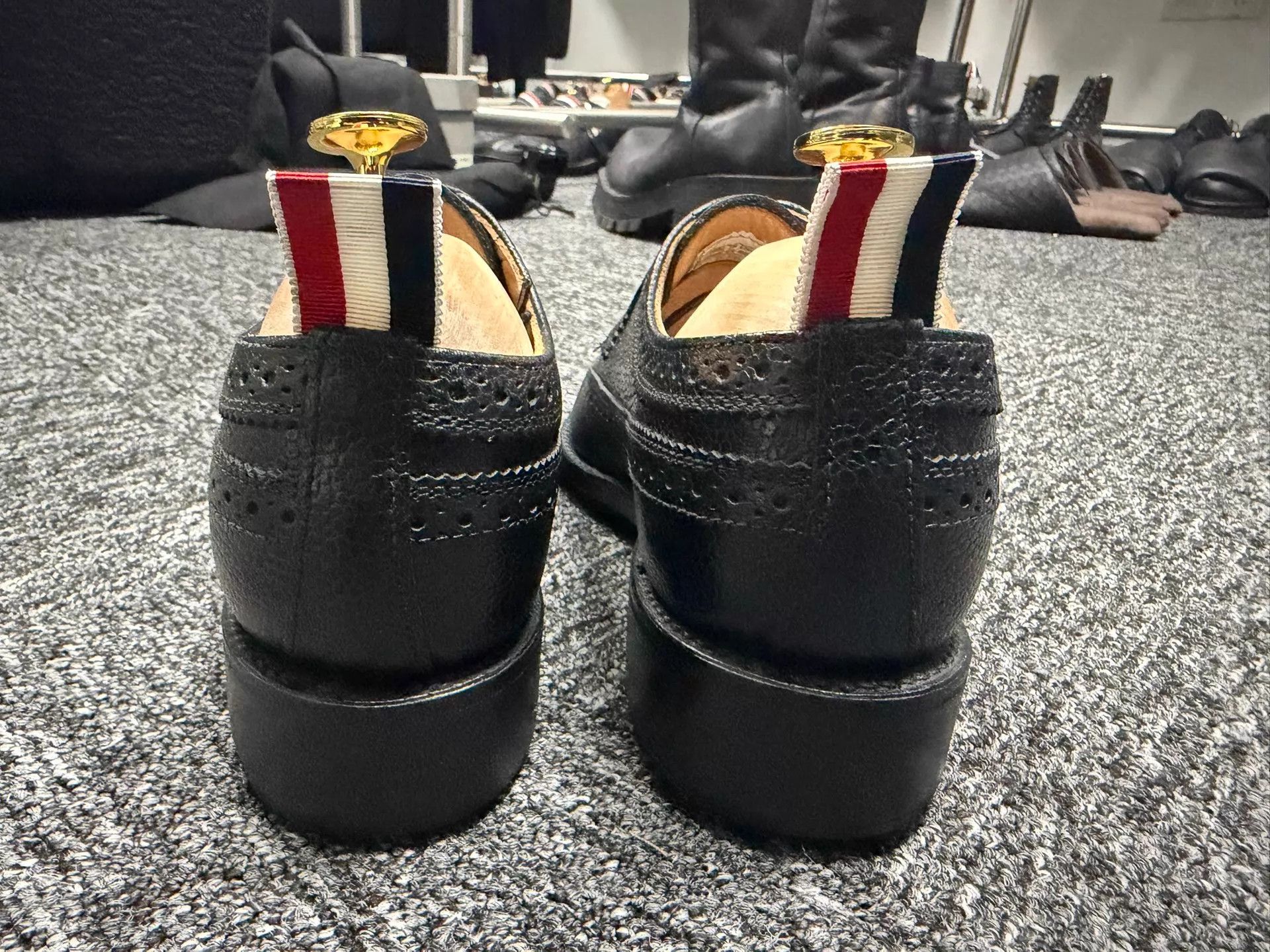 Thom Browne Thom Browne Women's Classic Brogue Wooden Sole Brogue Size US 7.5 / IT 37.5 - 3 Thumbnail