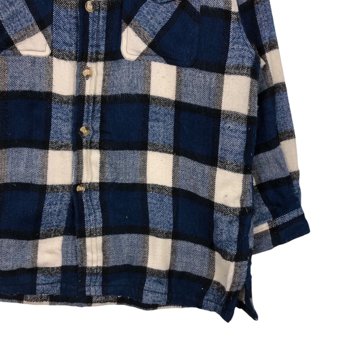 Flannel × Japanese Brand × Vintage 📌Vintage Flannel Wool Jacket Teddy Links Issey Miyake Size US M / EU 48-50 / 2 - 6 Thumbnail