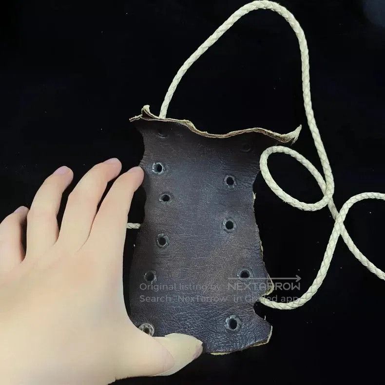 KMRii Wildheart Leather Wristband Cuff Bracelet. Size ONE SIZE - 3 Thumbnail
