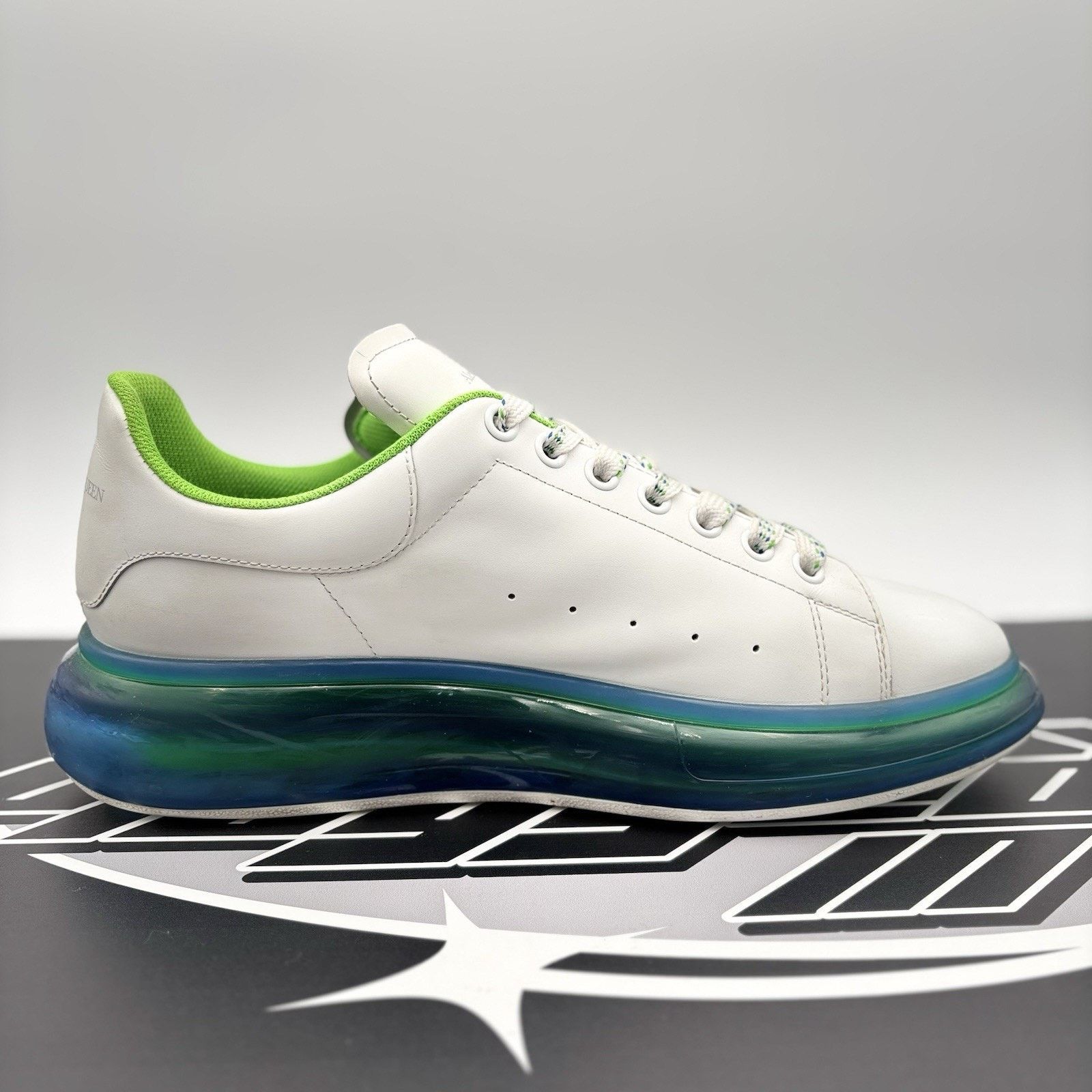 Alexander McQueen Alexander McQueen ' Transparent Sole White, Lime ' Size US 12 / EU 45 - 13 Thumbnail