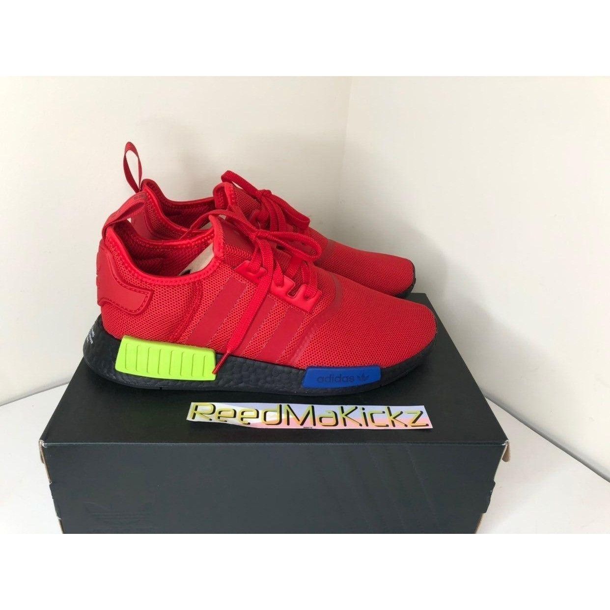 Adidas Adidas NMD R1 Red Multicolor Mens 11us Size US 11 / EU 44 - 3 Thumbnail