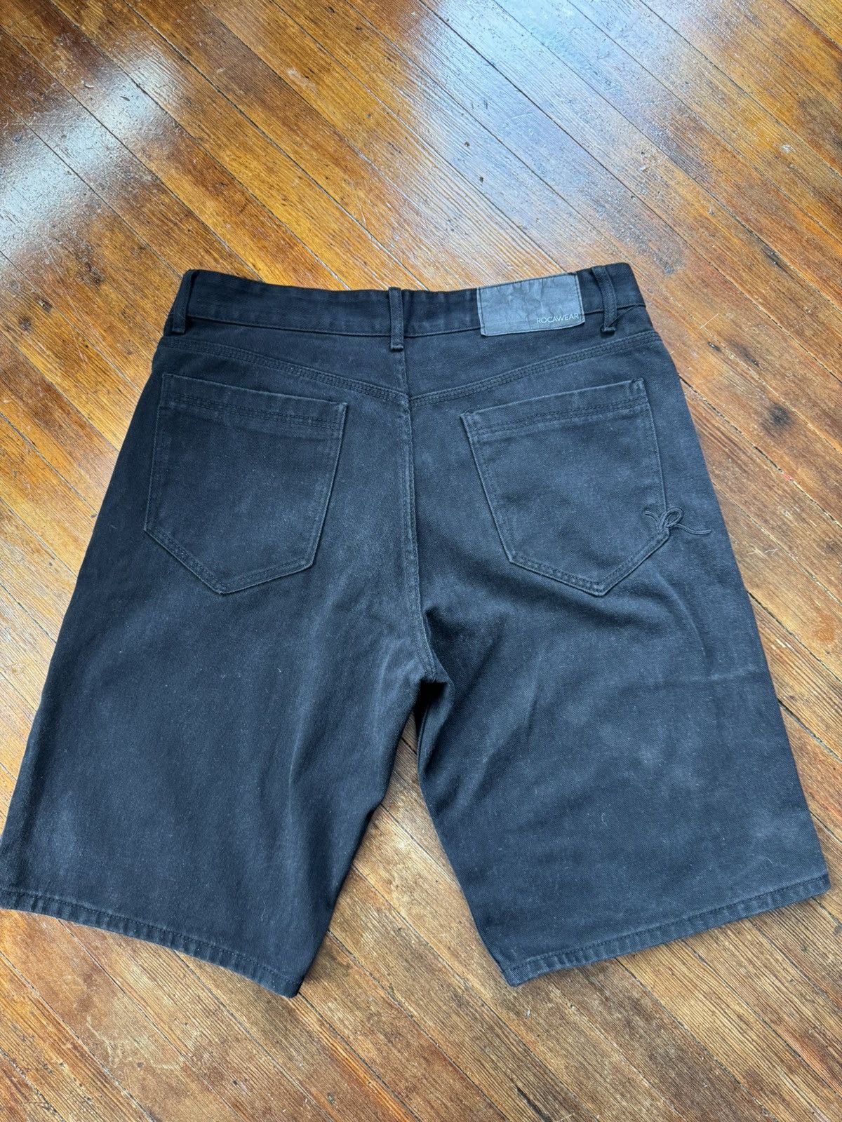 Rocawear Rocawear Black Denim Shorts Size US 38 / EU 54 - 4 Thumbnail