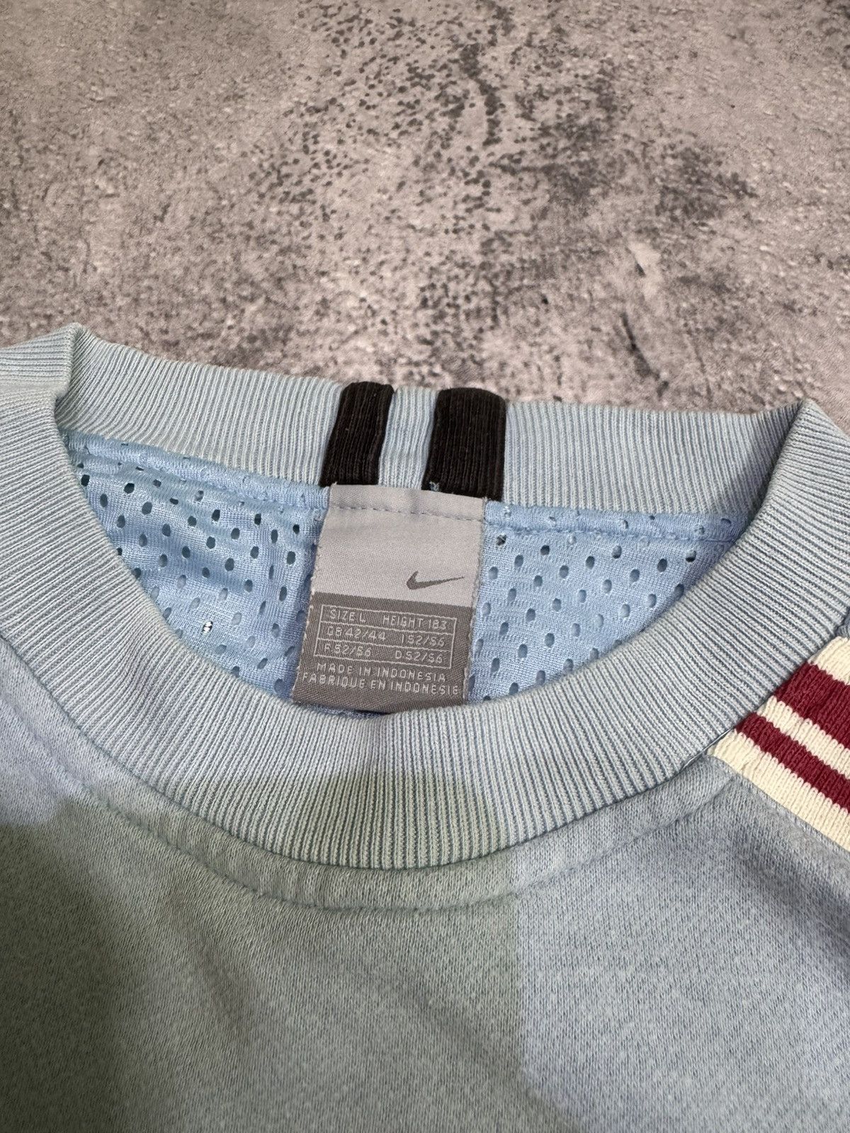 Nike × Vintage Nike Air vintage hoodie light blue sweatshirt Size US L / EU 52-54 / 3 - 8 Thumbnail