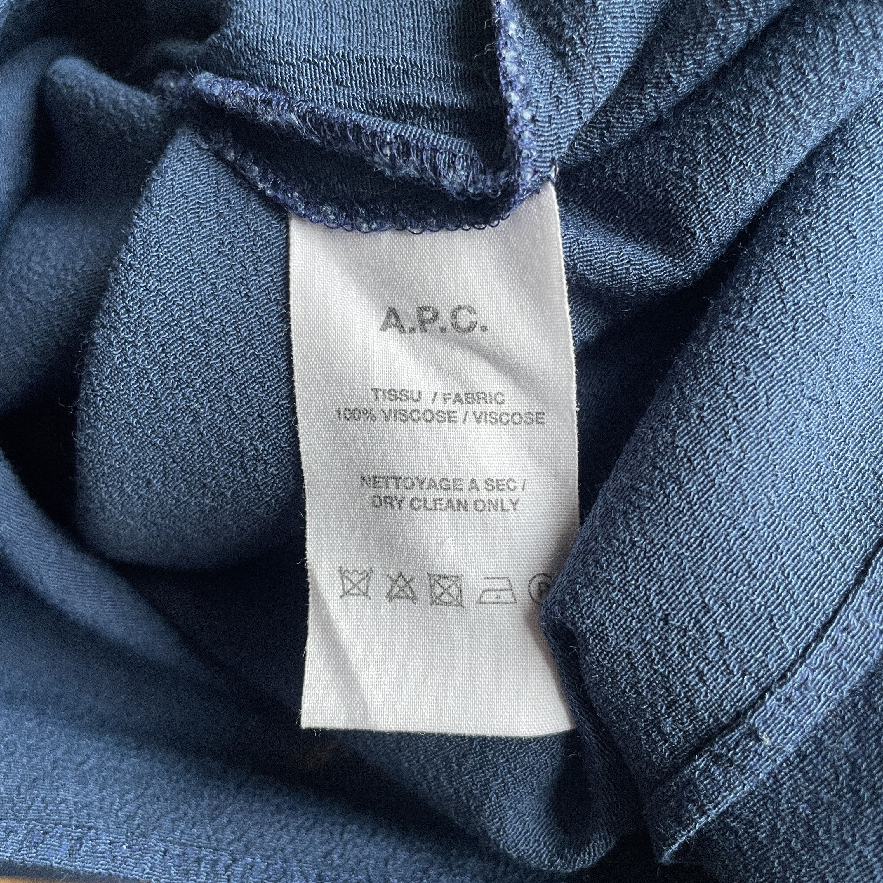 A.P.C. A.P.C. Womens Viscose Half Button Blouse Size EUR 38 Size XS / US 0-2 / IT 36-38 - 7 Thumbnail