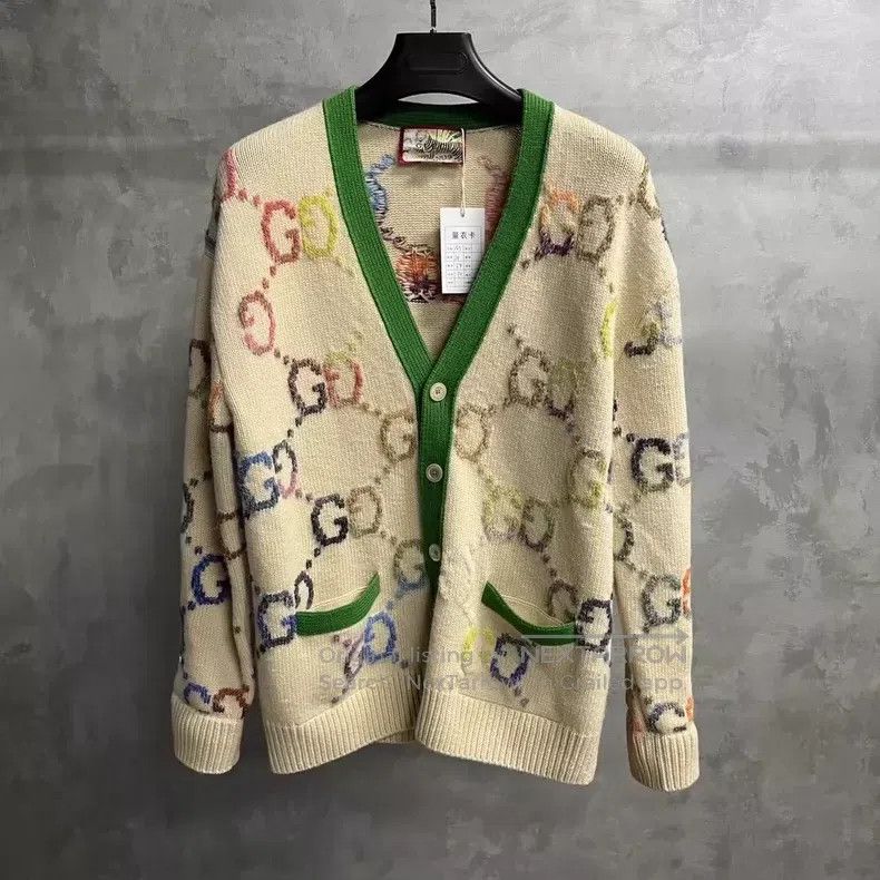 Gucci Gucci Ivory white GG full-print cardigan coat Size M / US 6-8 / IT 42-44 - 1 Thumbnail