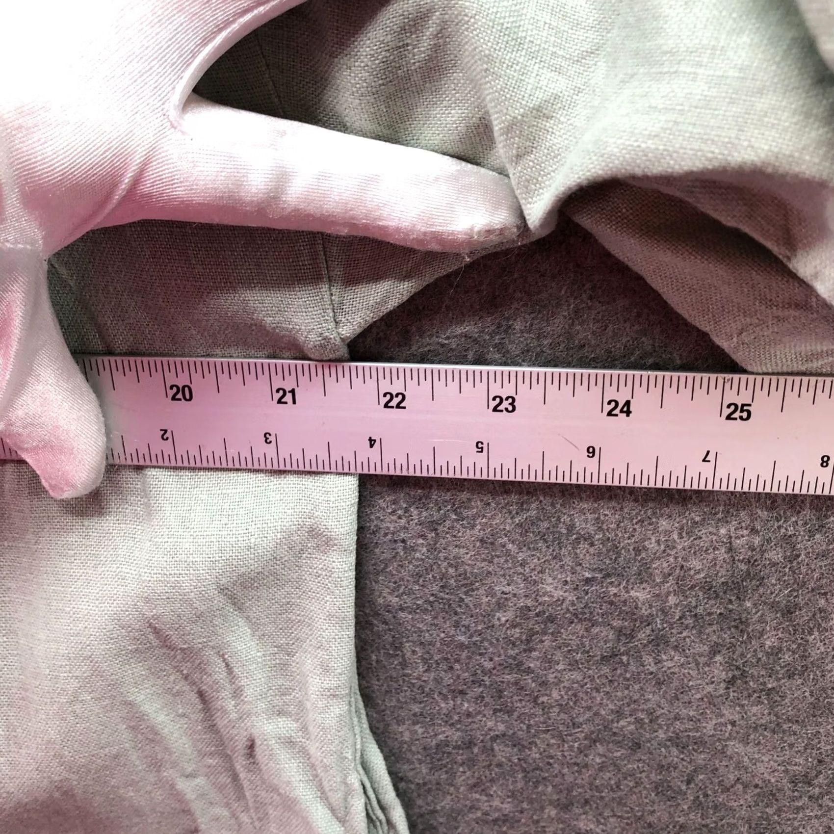 Cos COS Linen Shift Dress Womens M Sage Green Short Sleeve Collared Pockets V-Neck Pullover Casual Vintage: No Size 32" / US 10 / IT 46 - 7 Thumbnail