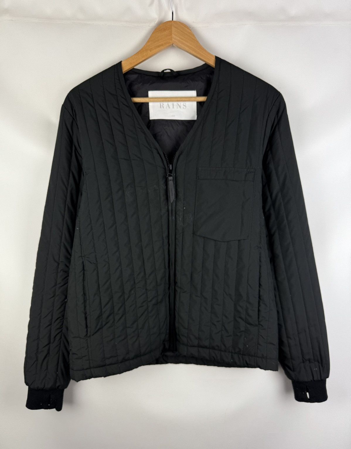 Rains Rains Unisex Nylon Quilted Full Zip Layer Jacket Size Xs / S Size US XS / EU 42 / 0 - 1 Thumbnail