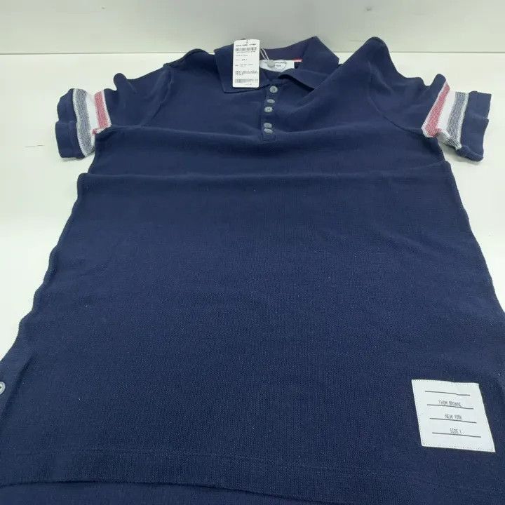 Thom Browne Thom Browne Color Block Striped Polo -2507 Size US S / EU 44-46 / 1 - 4 Thumbnail