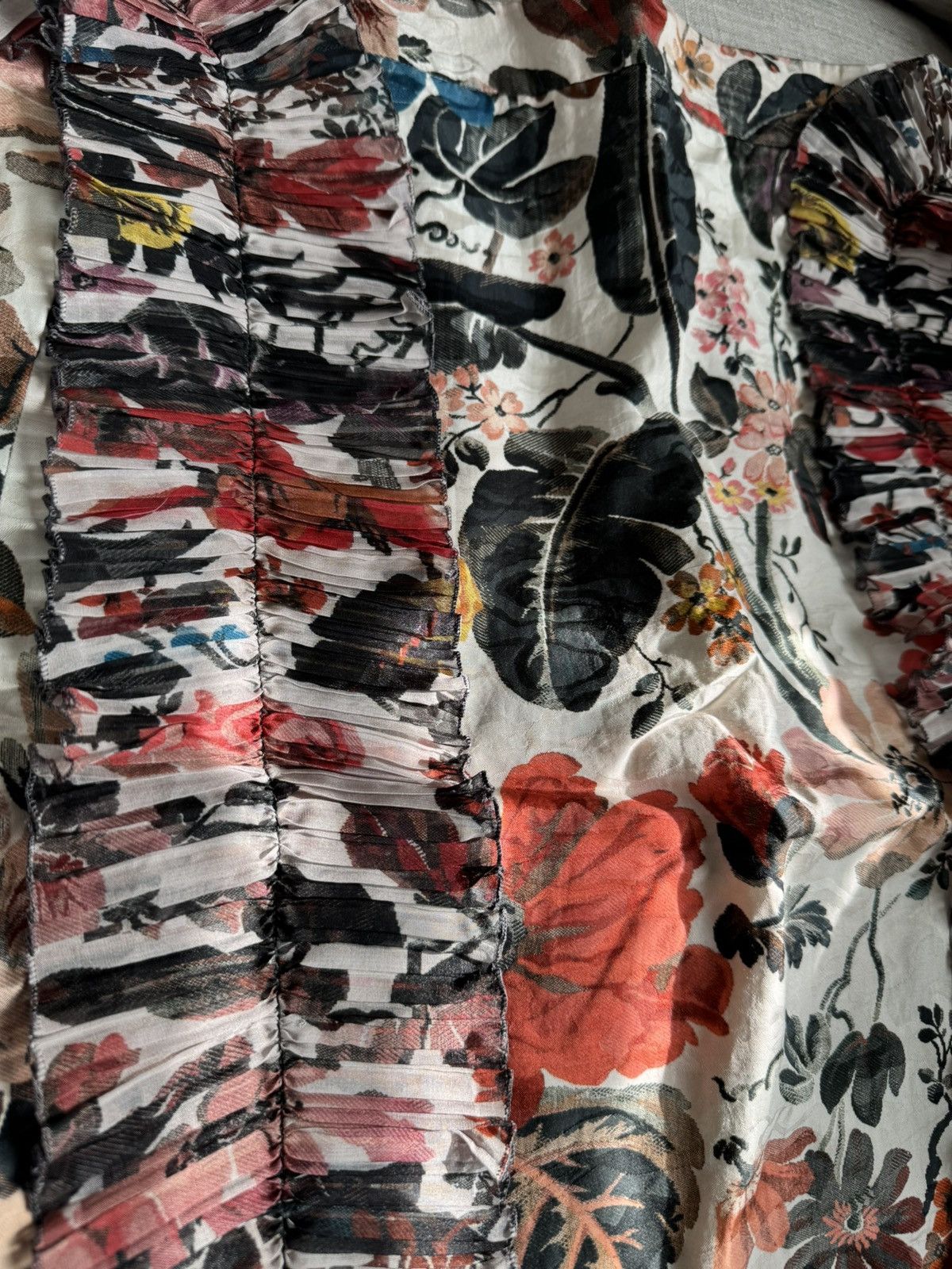 Dries Van Noten Dries Van Noten Floral Print Midi Skirt Size 27" / US 4 / IT 40 - 2 Thumbnail