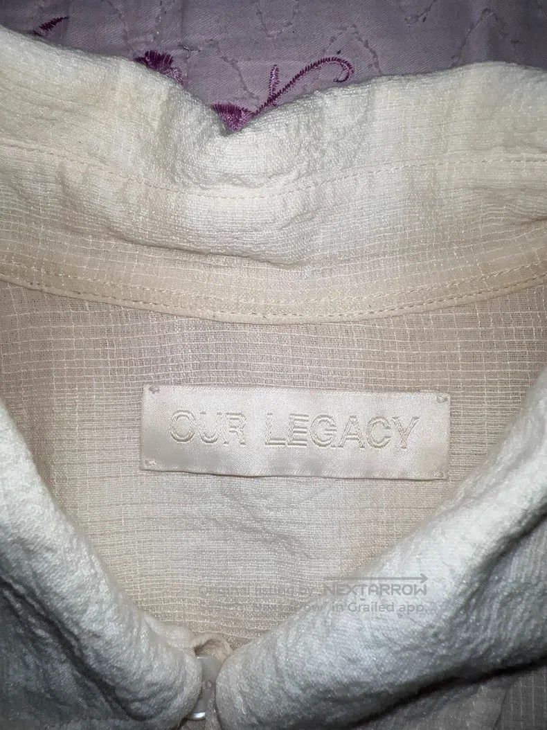 Our Legacy Our Legacy Classic checkered linen blend jacket shirt Size US M / EU 48-50 / 2 - 3 Thumbnail