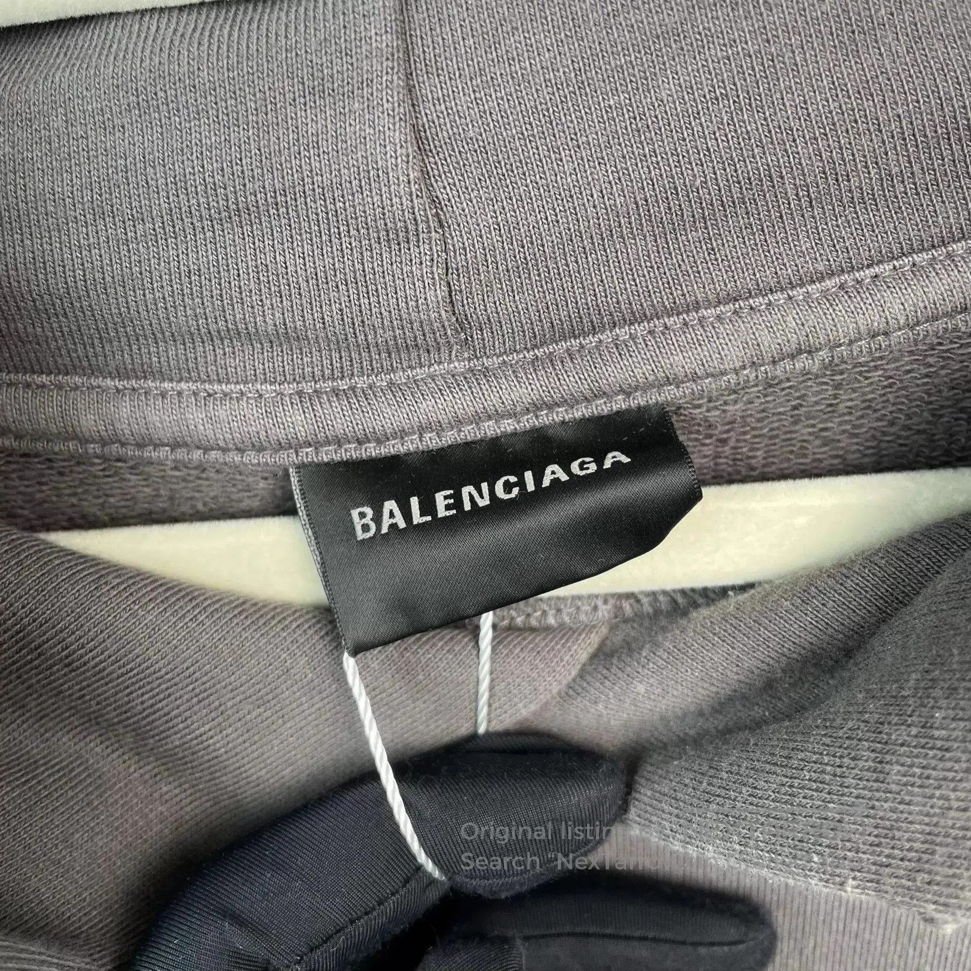Balenciaga Oversized Black Hoodie with Front Pocket. Size US XL / EU 56 / 4 - 3 Thumbnail