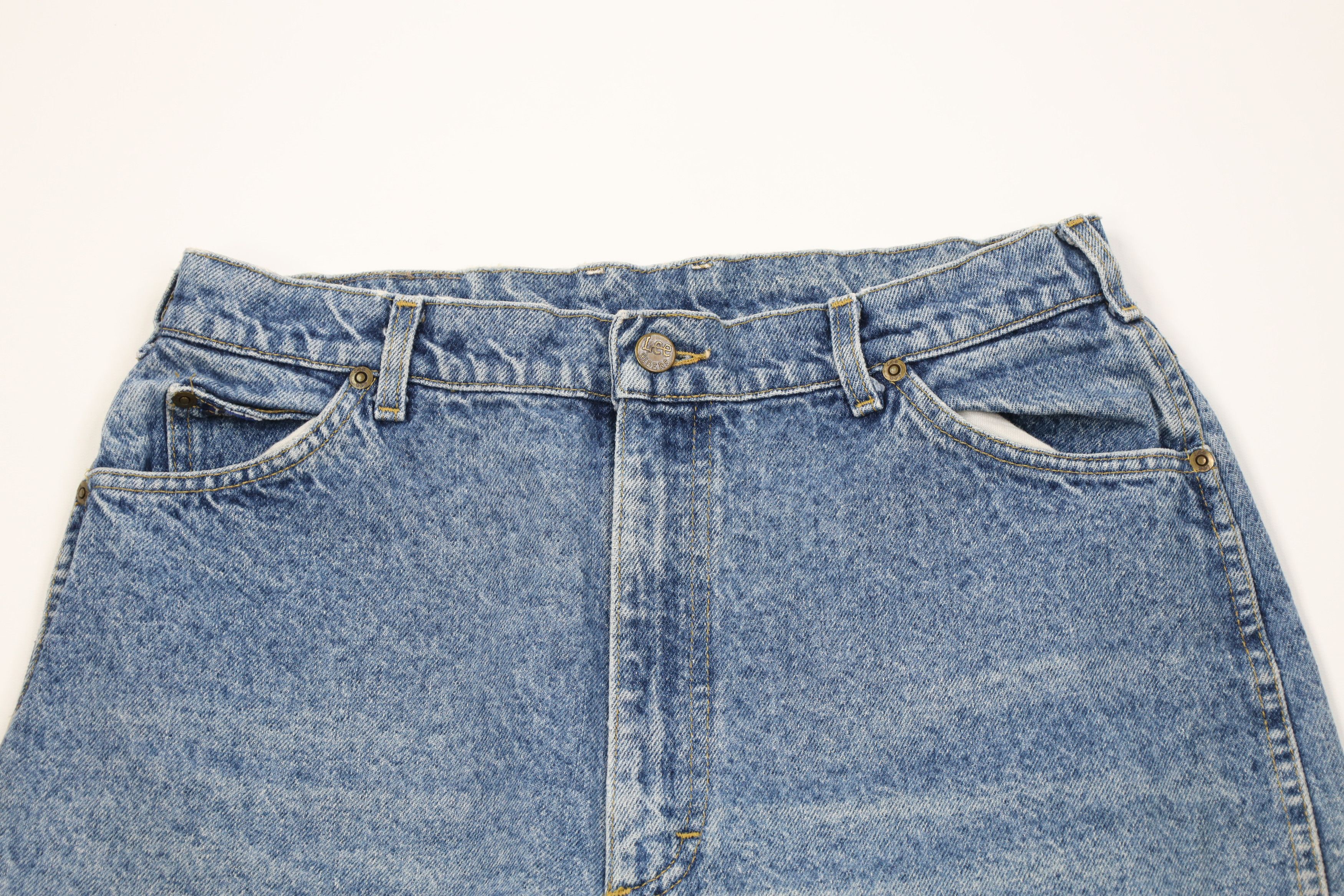 Lee Vintage 90s Lee Relaxed Fit Denim Jeans Blue Cotton USA Size 38" / US 16 / IT 52 - 2 Thumbnail