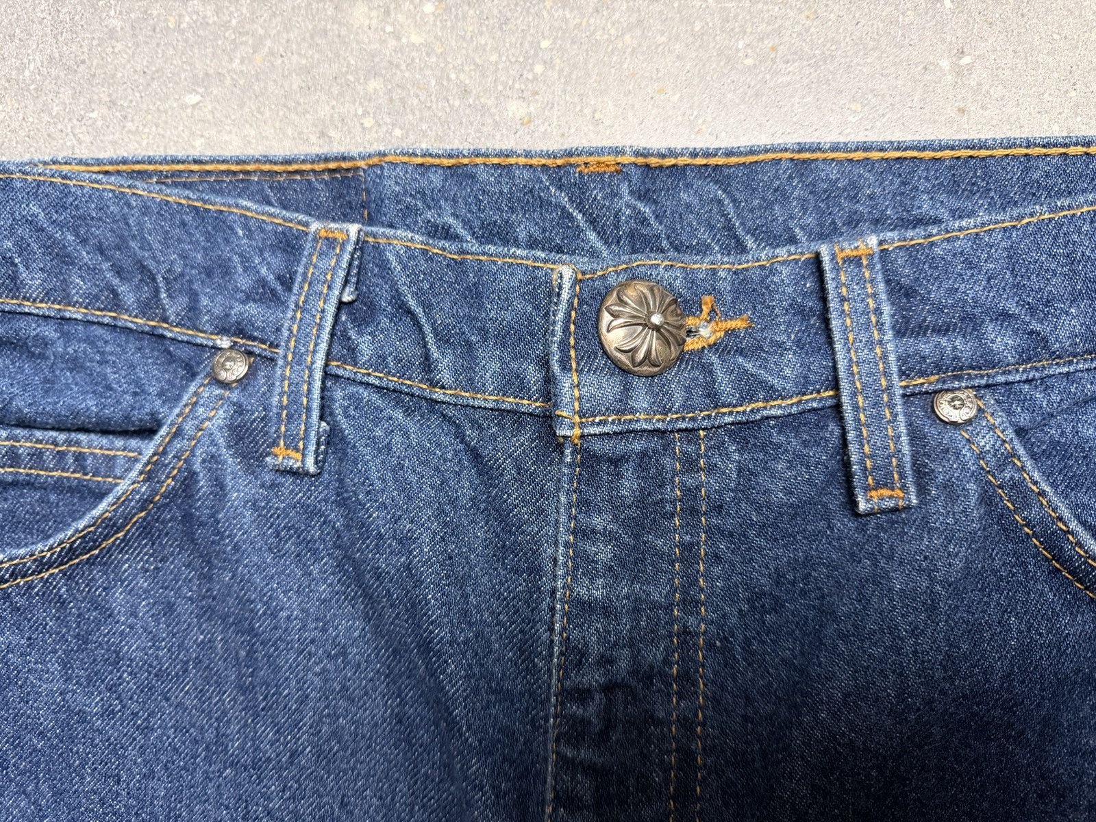 Chrome Hearts Chrome Hearts Levis 517 Cross Patch Dark Wash Jeans Size US 36 / EU 52 - 7 Thumbnail