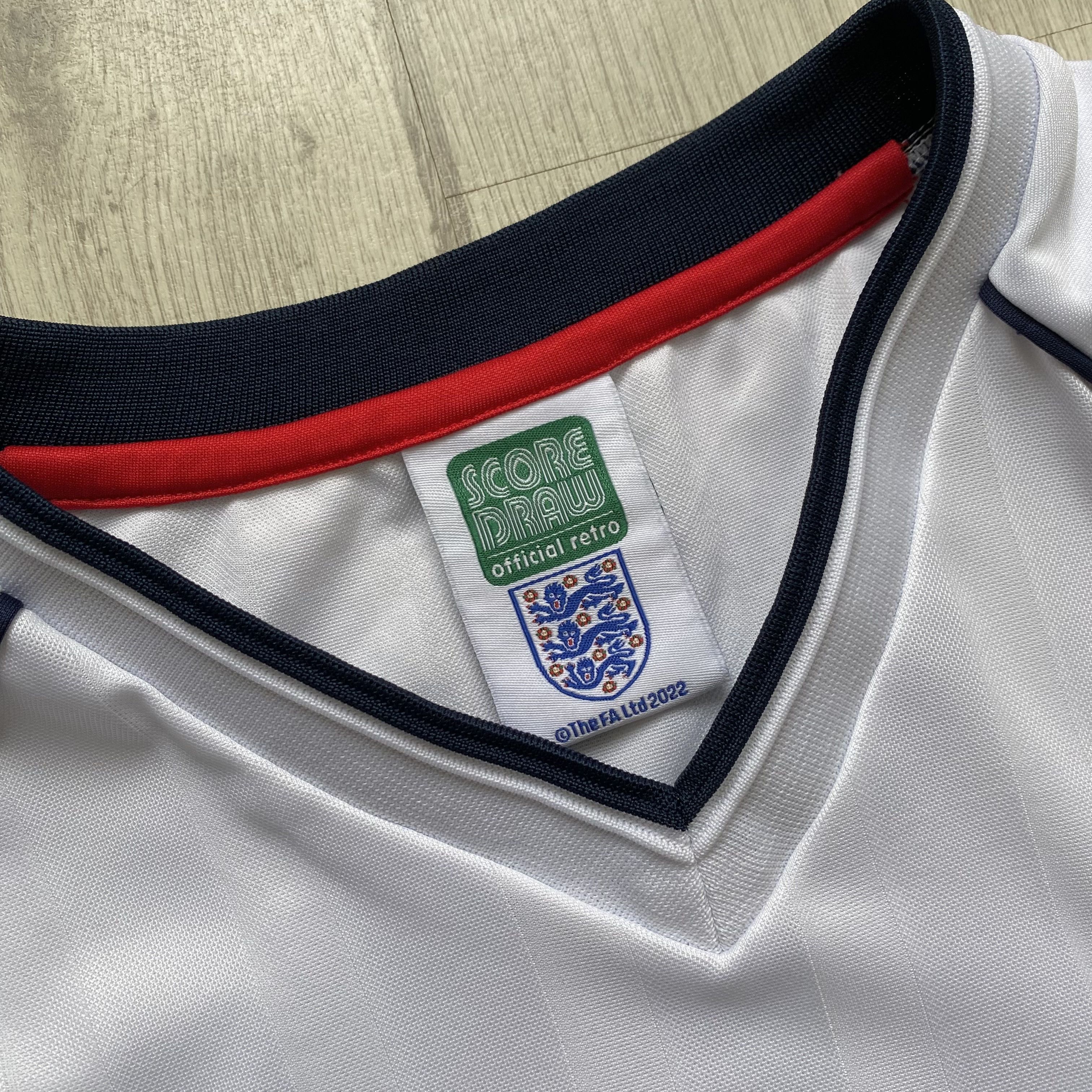 Adidas ⚽️ Vintage Retro England Soccer jersey Score Draw Y2K Size US L / EU 52-54 / 3 - 4 Thumbnail
