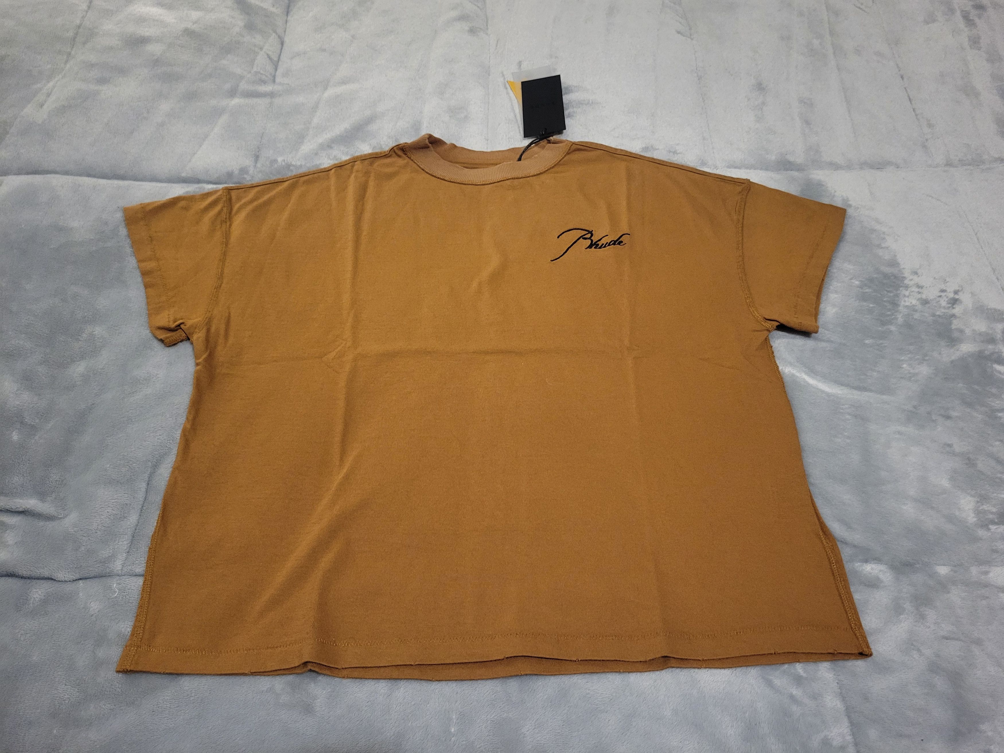 Rhude Rhude Reverse Tee - Camel -Oversized Small -Fits a Med -BNWT Size US S / EU 44-46 / 1 - 1 Thumbnail