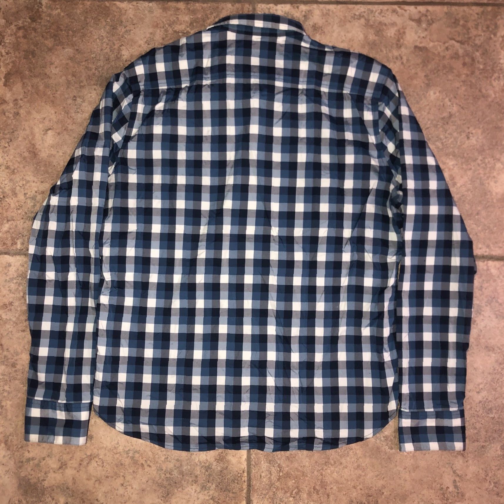Tommy Hilfiger Tommy Hilfiger Shirt Mens L Blue Plaid Button-Up Long Sleeve Size US L / EU 52-54 / 3 - 4 Thumbnail