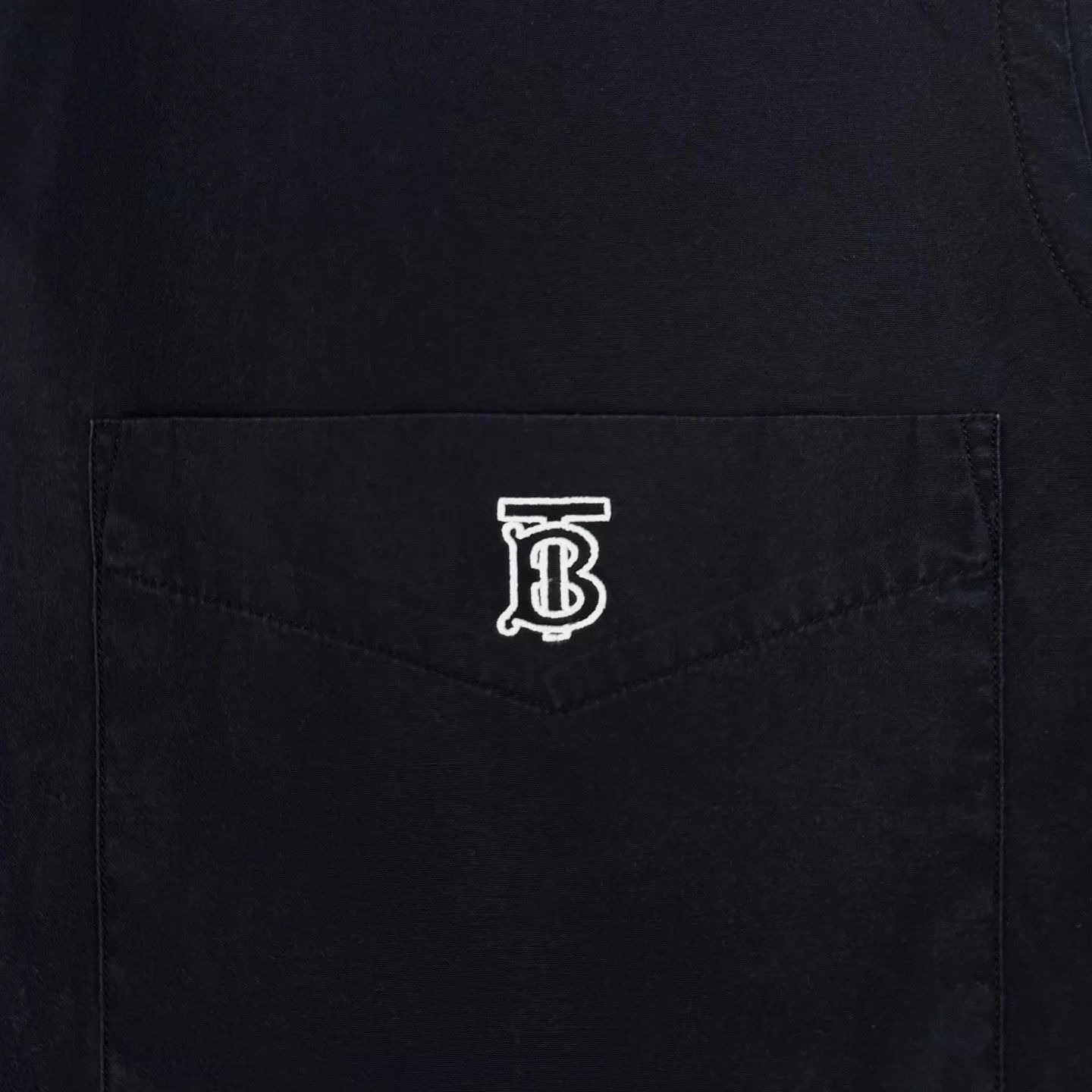 Burberry Burberry TB Embroidered Logo Black Shirt Jacket M 98 New Size US M / EU 48-50 / 2 - 4 Thumbnail