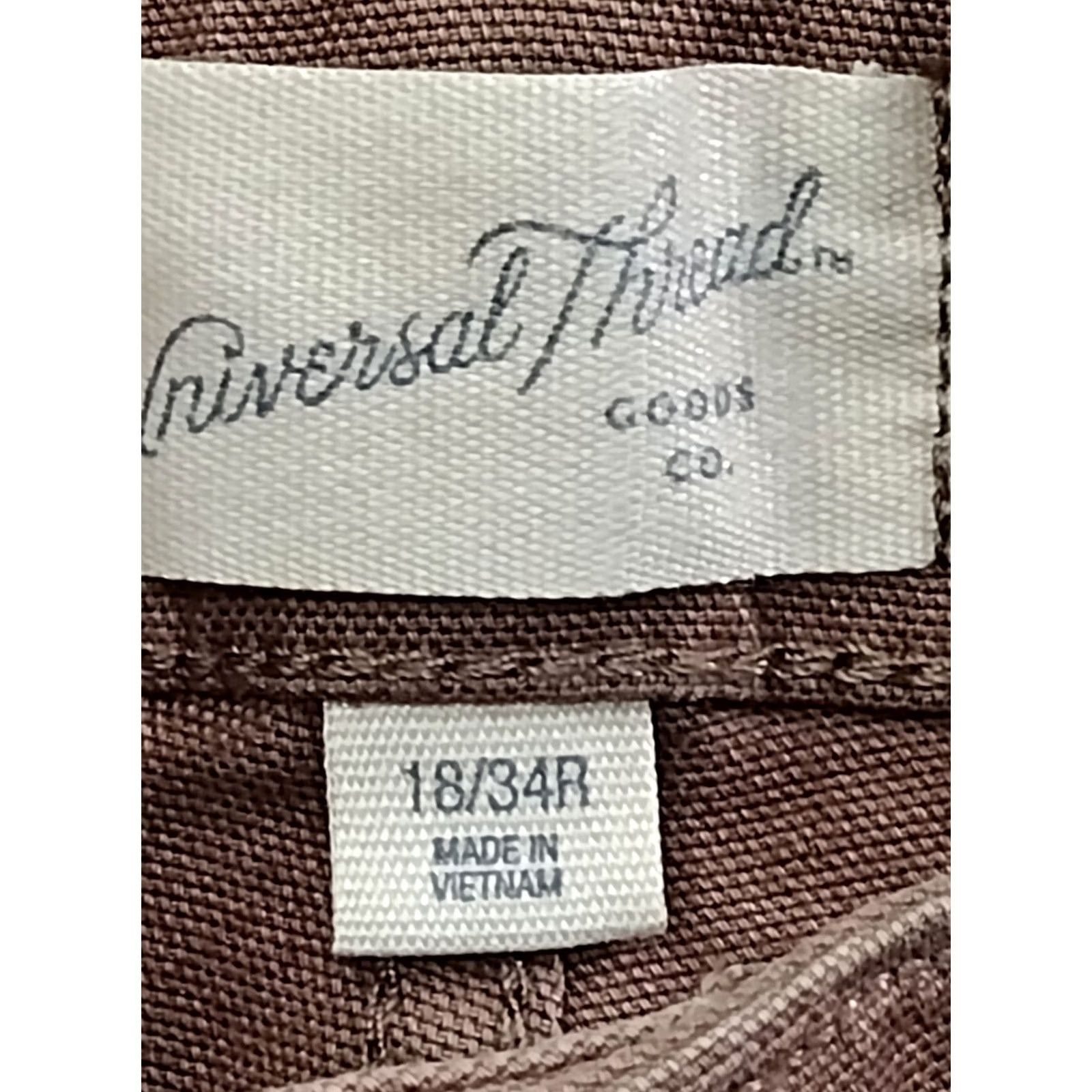 Vintage Universal Thread Cargo Pants Shaped High-Rise Slim Straight Brown Women 18/24R Plus XS? Size 40" / US 18 - 5 Thumbnail