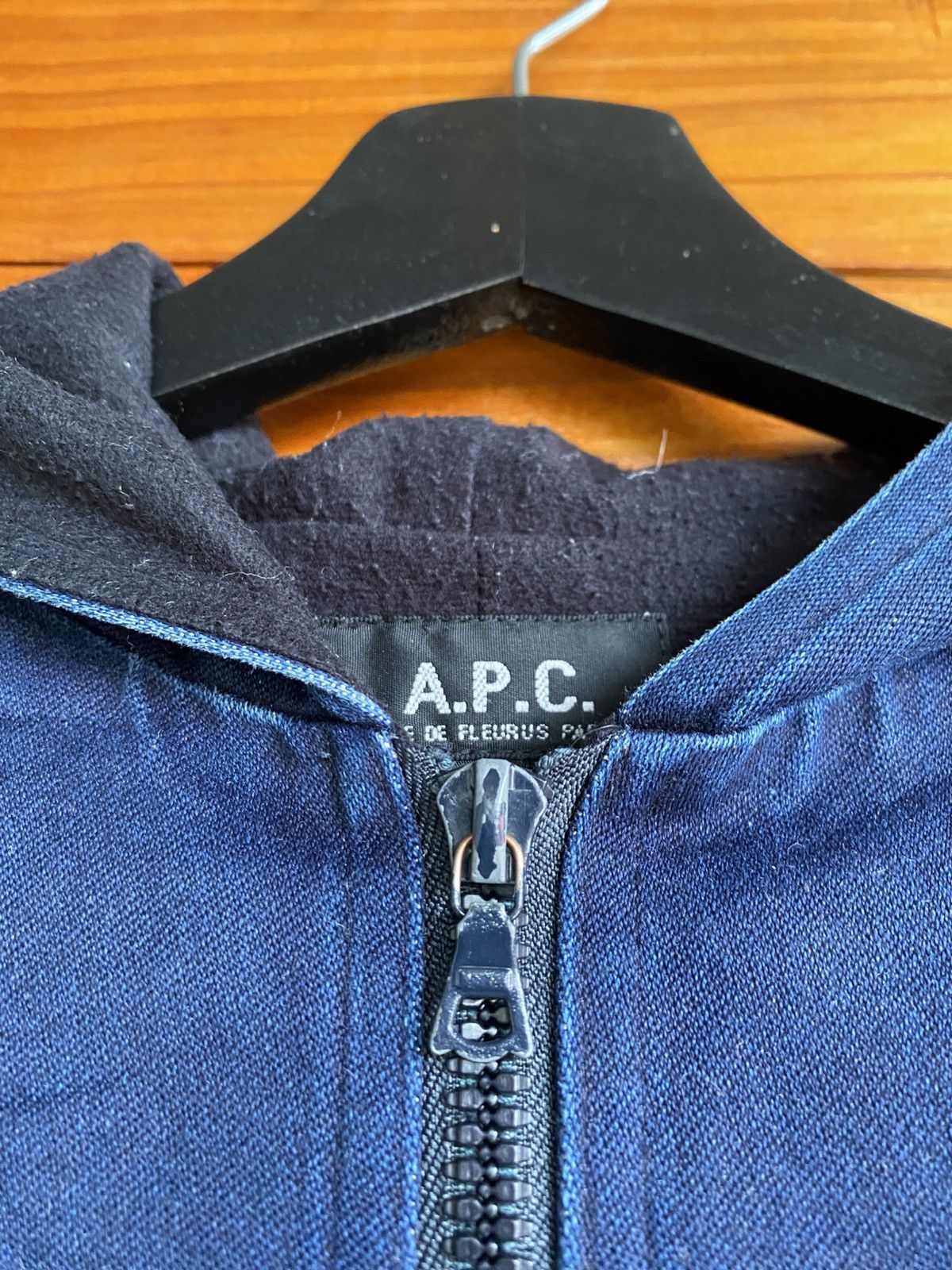 A.P.C. A.P.C. Indigo Hooded Zip Jacket | Rue de Fleurus Paris Size US S / EU 44-46 / 1 - 10 Thumbnail