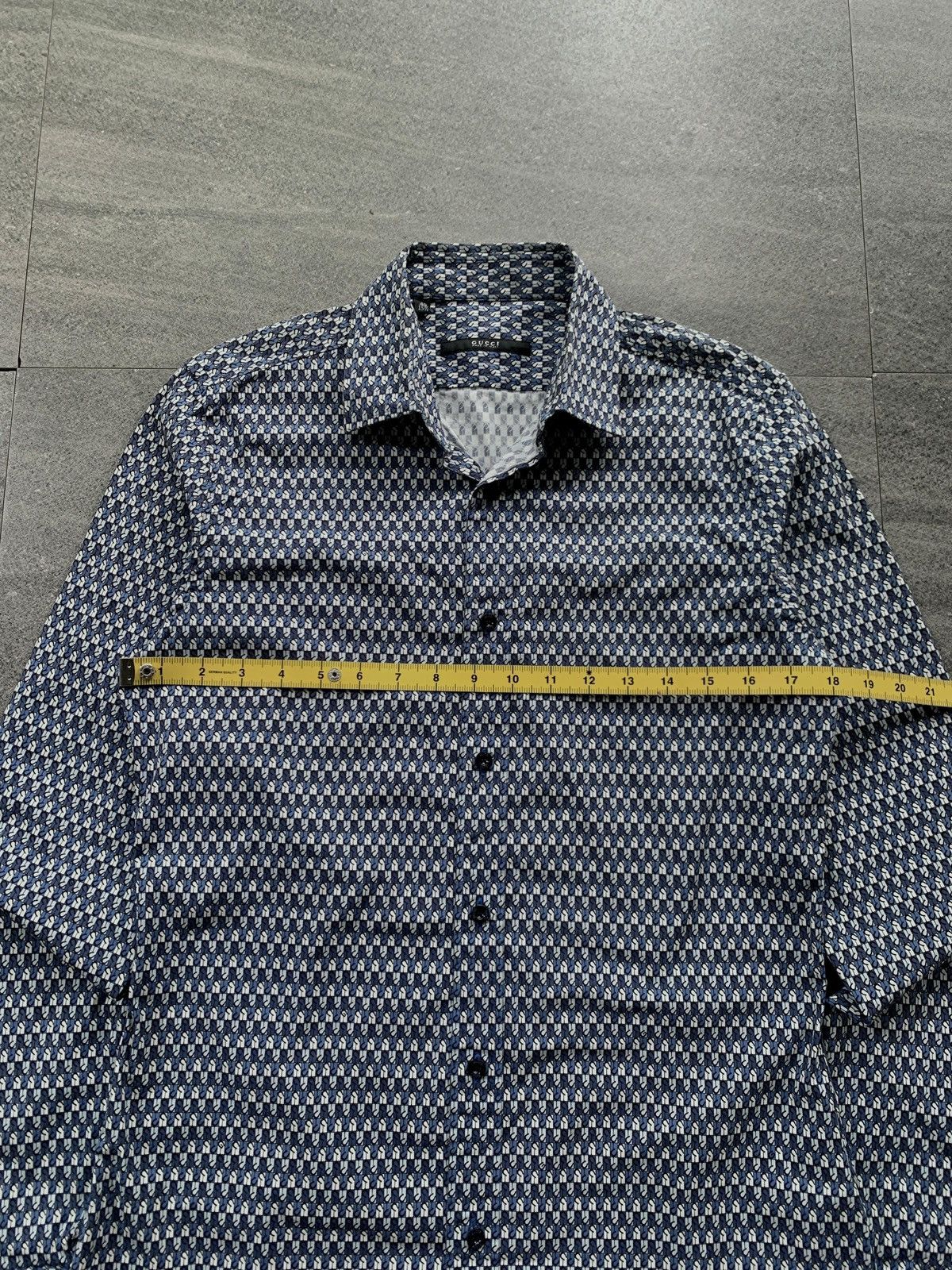 Gucci FREE TAX! 2000s Monogram Slim Shirt Size US S / EU 44-46 / 1 - 11 Thumbnail