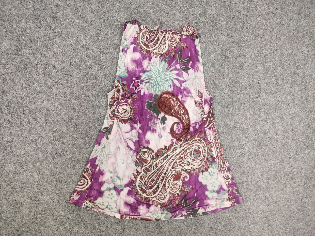 Etro Etro Milano Design Floral Art tops blouses Sleeveless Size L / US 10 / IT 46 - 9 Thumbnail