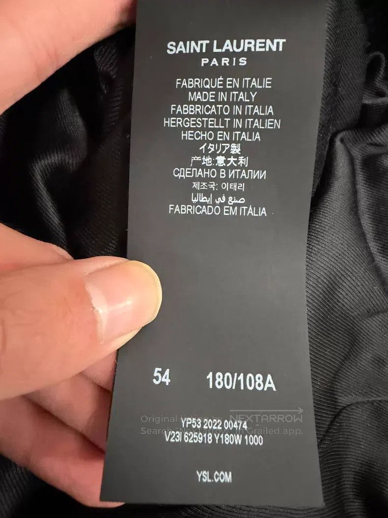 Saint Laurent Paris Saint Laurent Paris Back Lettering Embroidered Baseball Ja Size US L / EU 52-54 / 3 - 5 Thumbnail