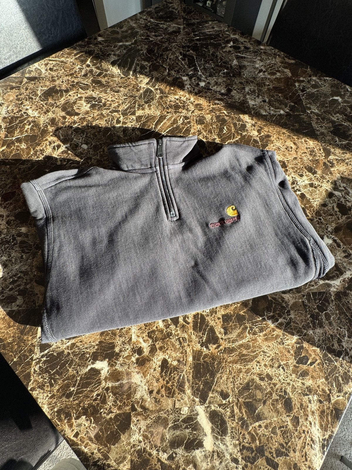 Carhartt Wip Carhartt WIP American Script Half Zip Sweatshirt - Black Size US S / EU 44-46 / 1 - 3 Thumbnail