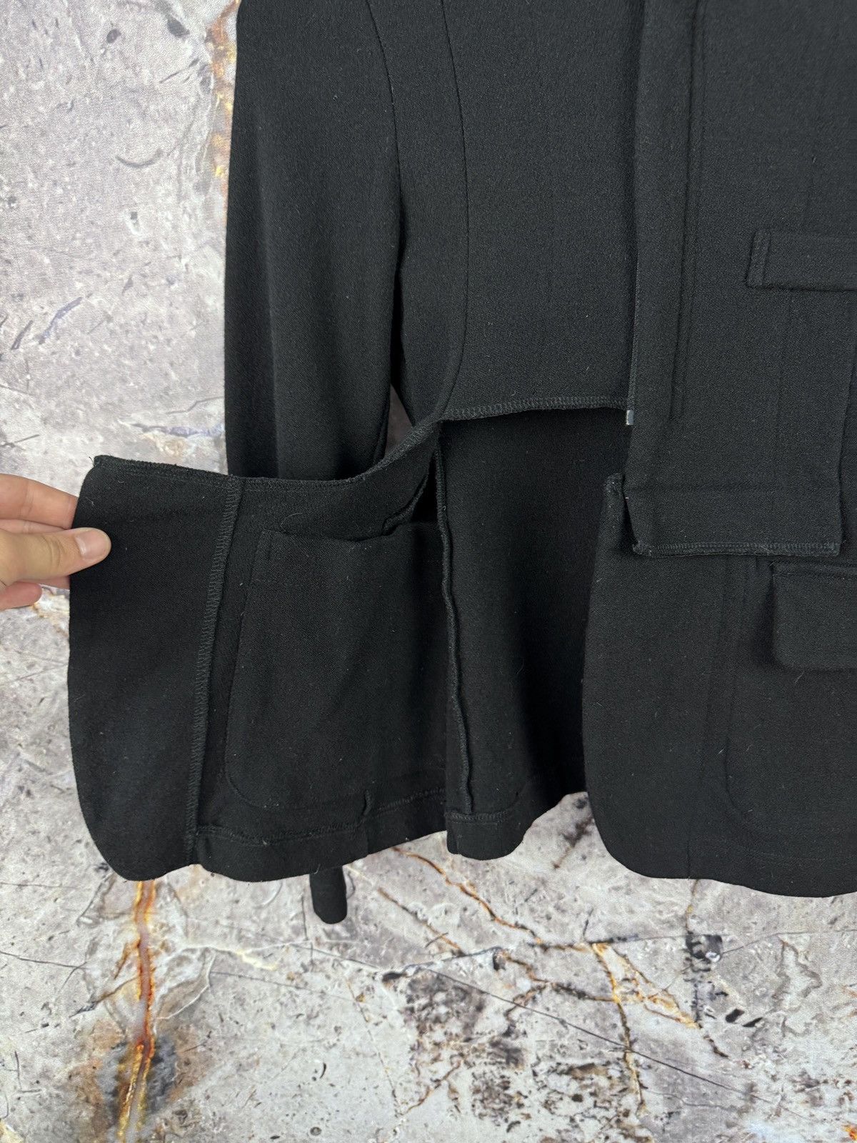 Comme des Garcons Women’s H&M x Comme des Garçons Black Blazer Avant Garde Size S / US 4 / IT 40 - 5 Thumbnail