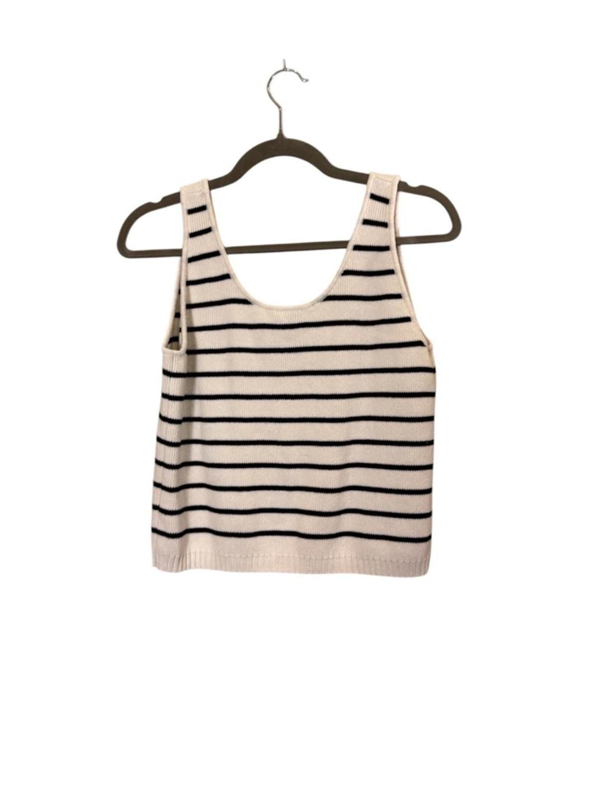 Magaschoni Magaschoni Coastal Preppy Cotton Knit Crop Tank Top sz M Size M / US 6-8 / IT 42-44 - 2 Thumbnail