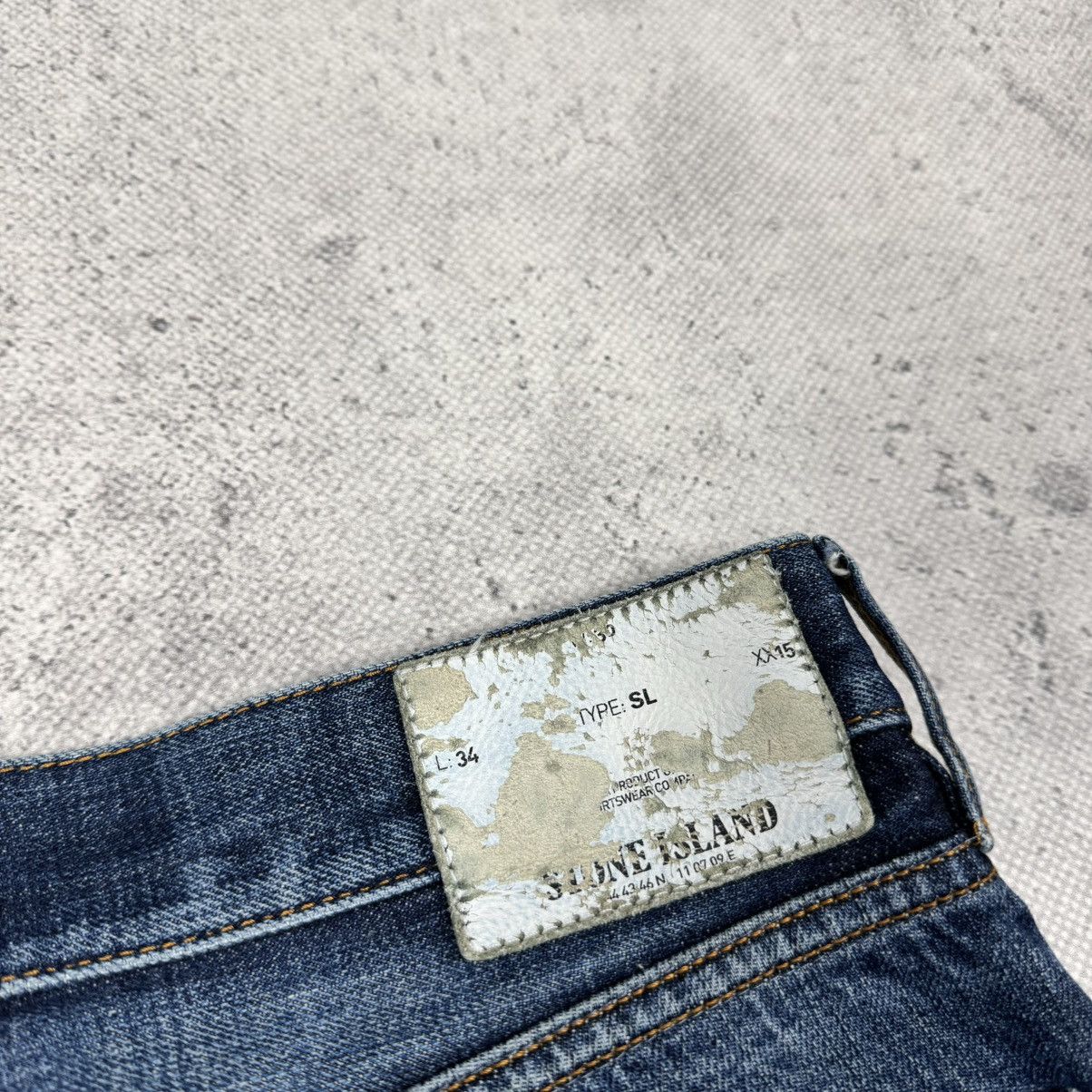 Stone Island × Vintage Stone Island Slim Fit Denim Jeans 30x34 Size US 30 / EU 46 - 6 Thumbnail
