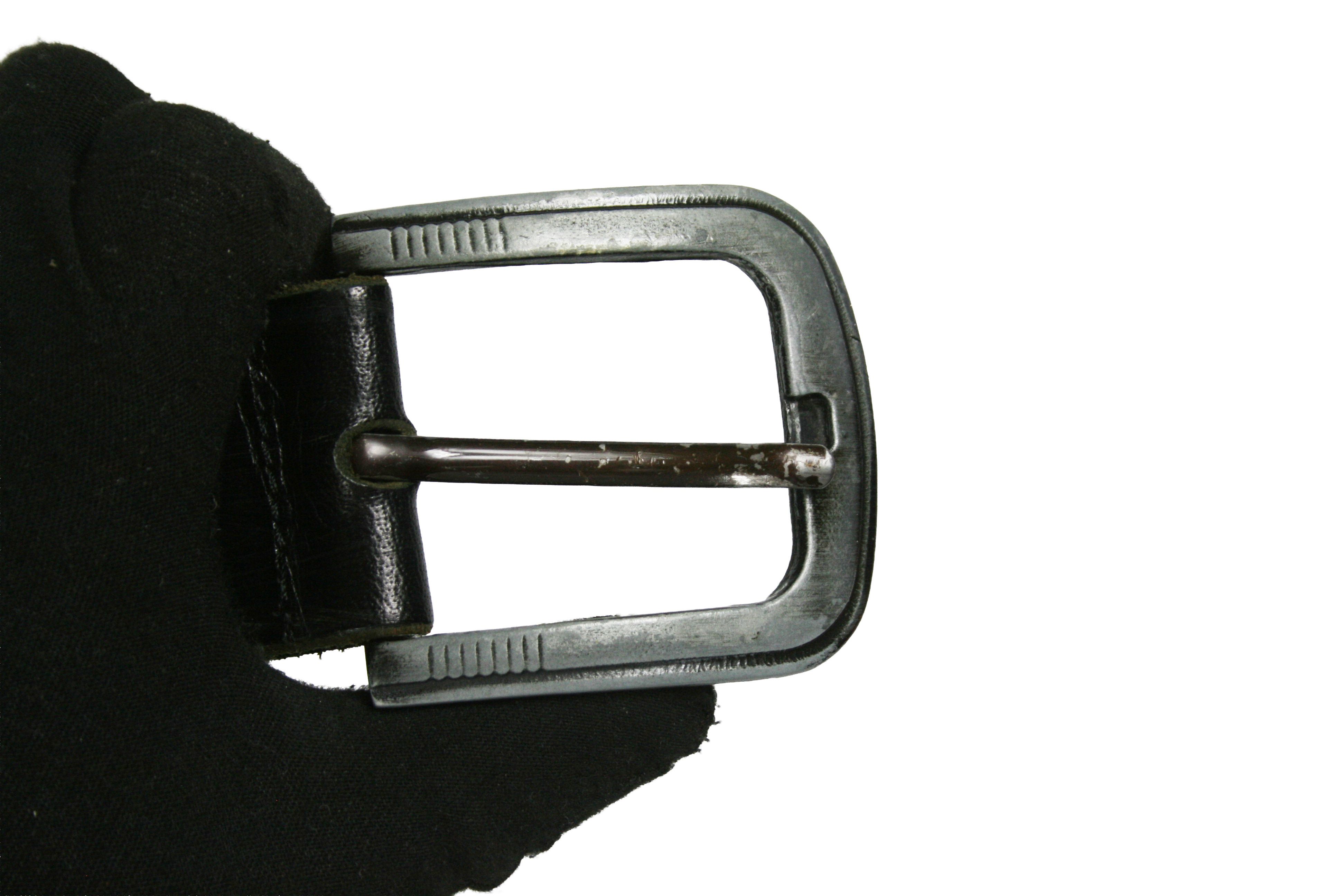 Dirk Bikkembergs 90S Archive Military "Bullet" Leather Belt Size ONE SIZE - 4 Thumbnail