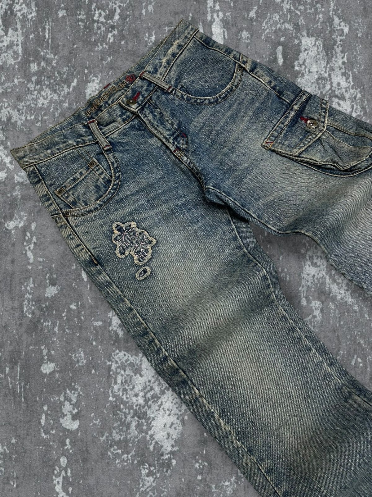 Japanese Brand Vintage 1990s Japan Designer Rare Naminoritatsun Art Denim Size US 30 / EU 46 - 5 Thumbnail