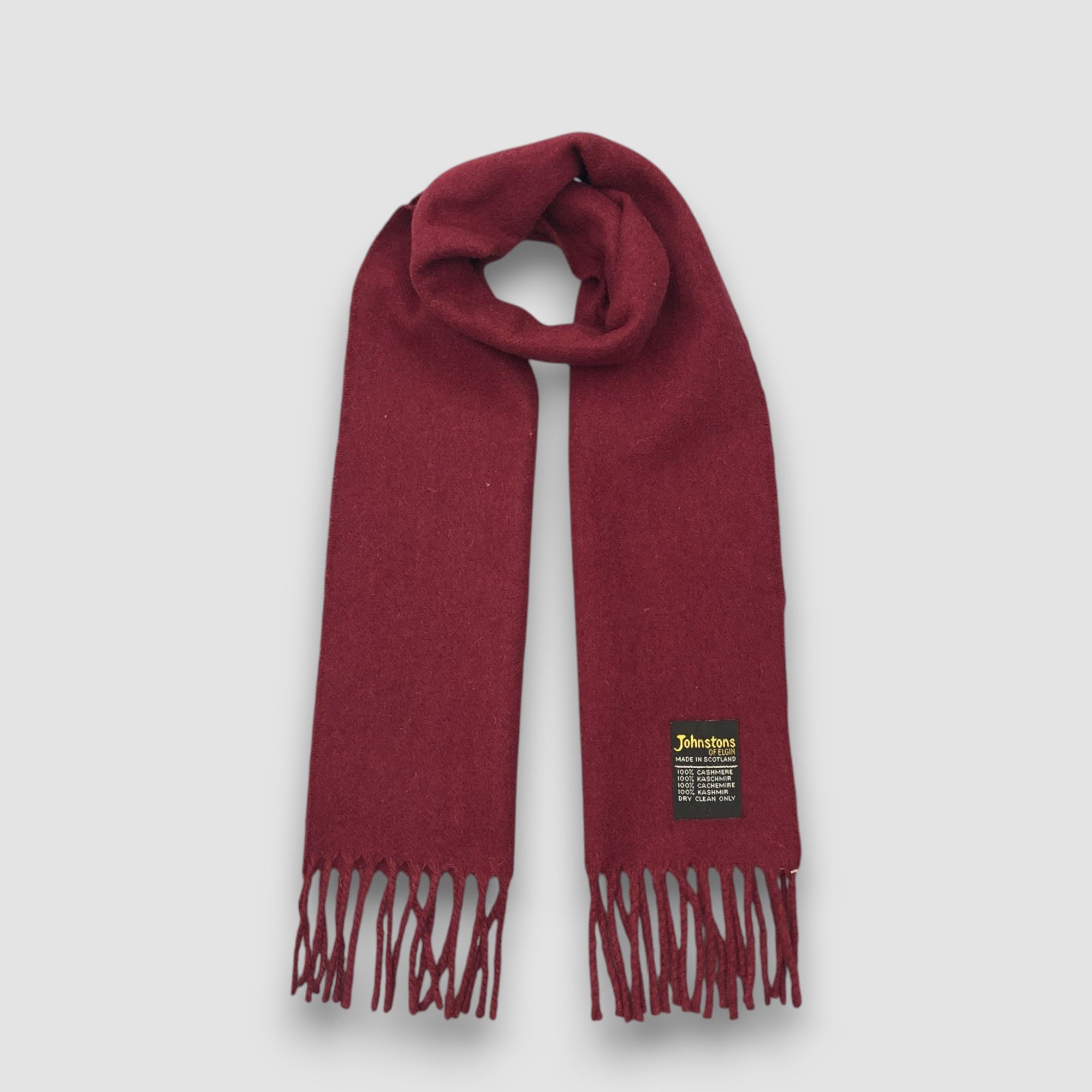 Johnstons Of Elgin Vintage Johnstons of Elgin Scarf Muffler Cashmere Scarves Size ONE SIZE - 1 Thumbnail