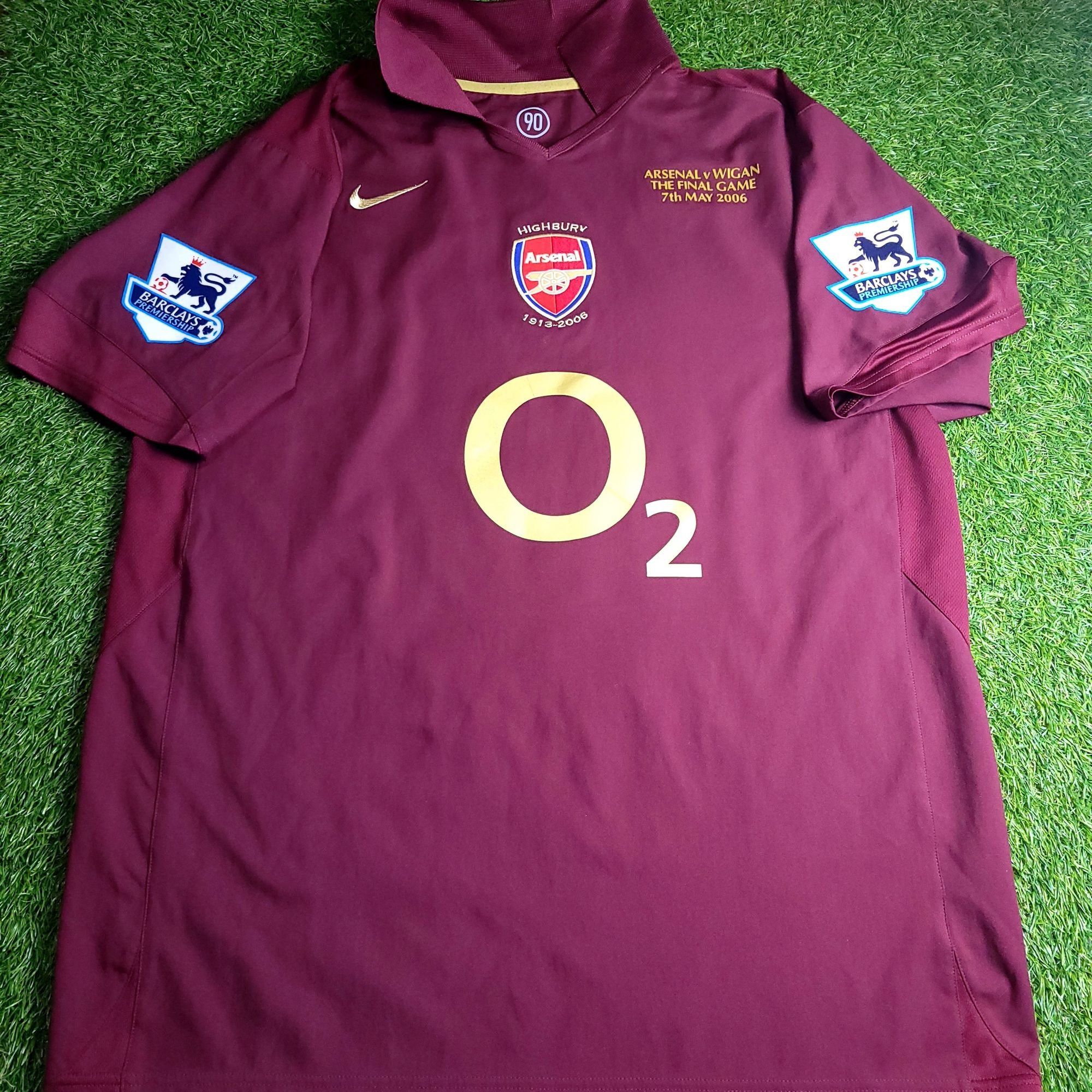 Nike Henry Arsenal 2005 2006 HIGHBURY LAST GAME Soccer Jersey L Size US L / EU 52-54 / 3 - 2 Thumbnail