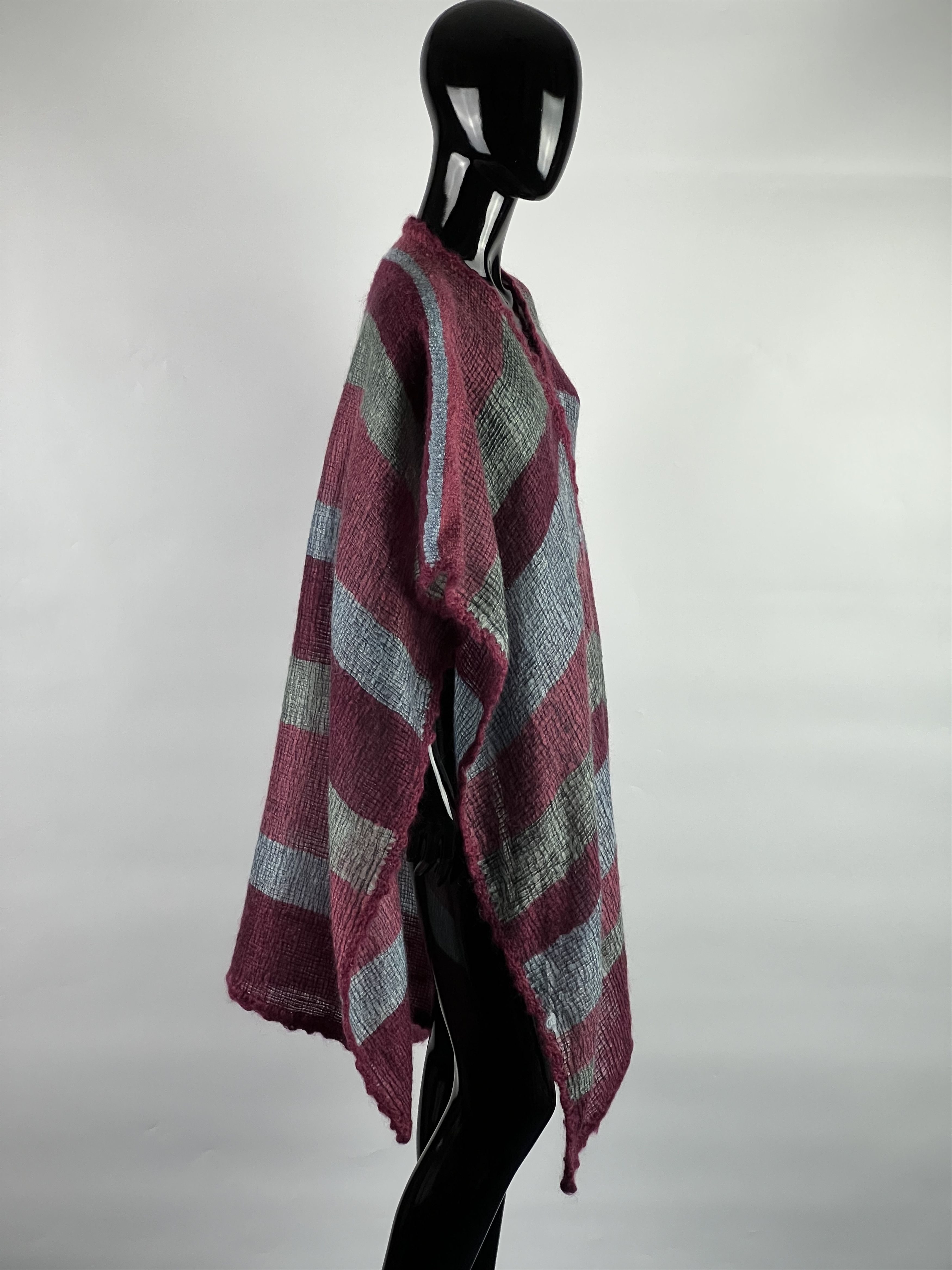 Designer × Vintage VTG Rose Roques Pure Mohair Cape HandCrafted in Swaziland Size ONE SIZE - 2 Thumbnail