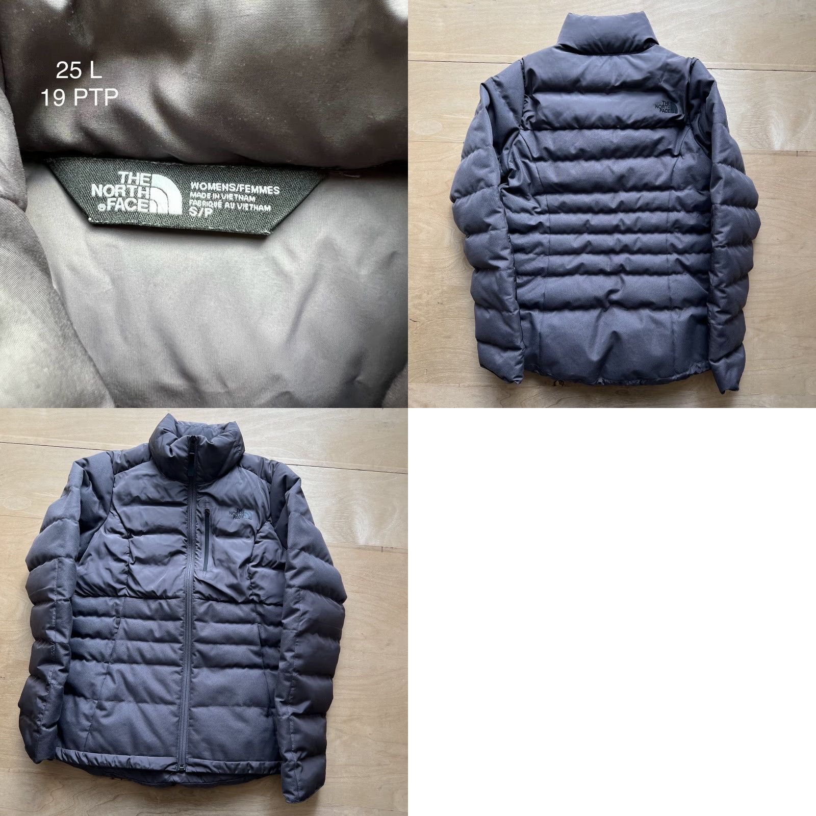 North Face 550 Jacket Women\'s S Purple Denali Down Fill Casual Winter Outerwear