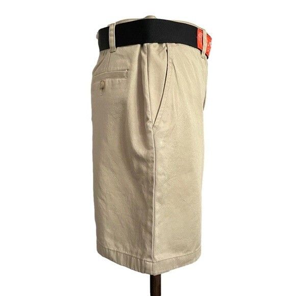 Vintage Vintage Khaki Beige High-rise Cotton Twill 4.5" Shorts - M Size 32" / US 10 / IT 46 - 5 Thumbnail
